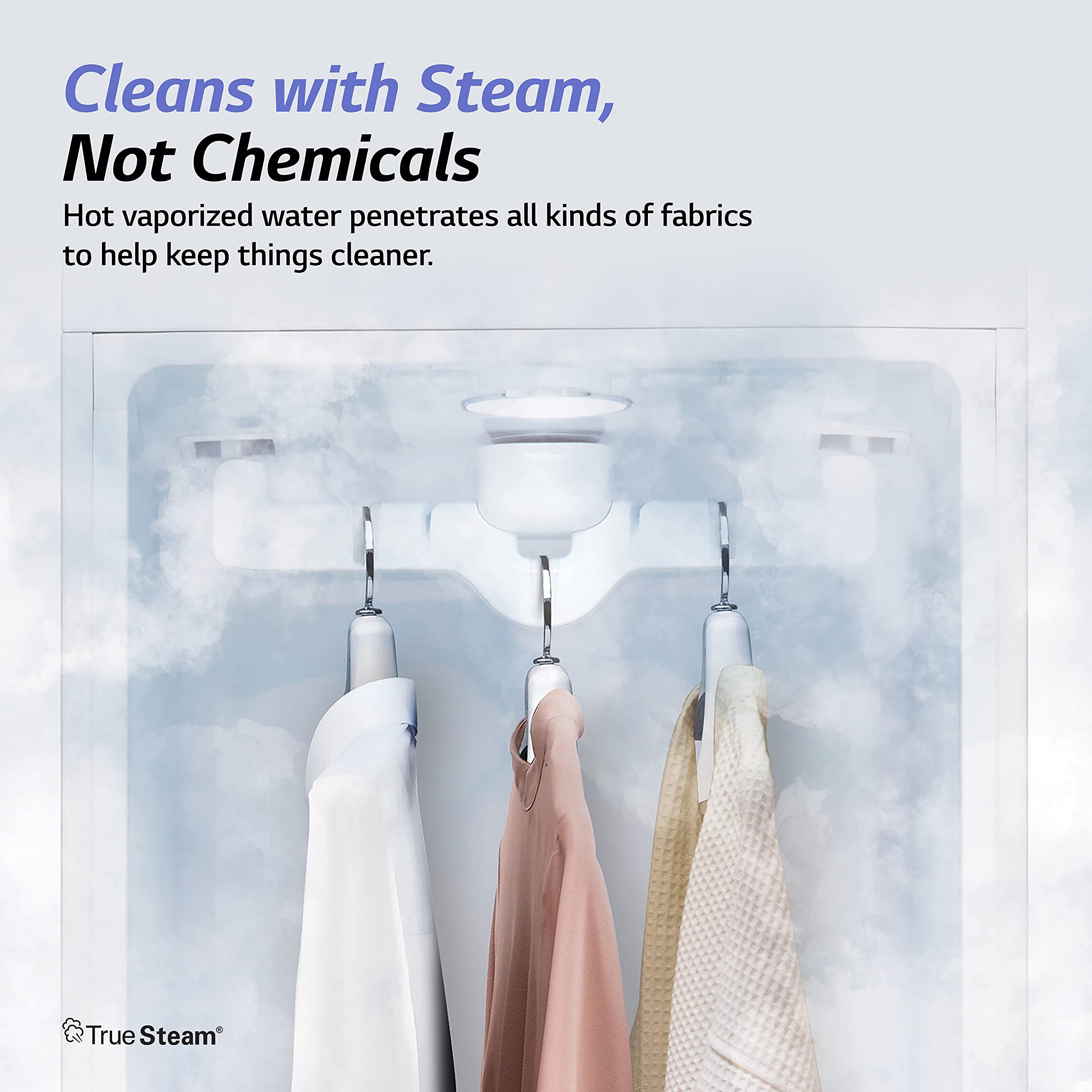 LG Styler Steam Closet - Wi-Fi Enabled Clothes Steamer, Large, White, Model S3WFBN, Ideal for Garments and Household Care