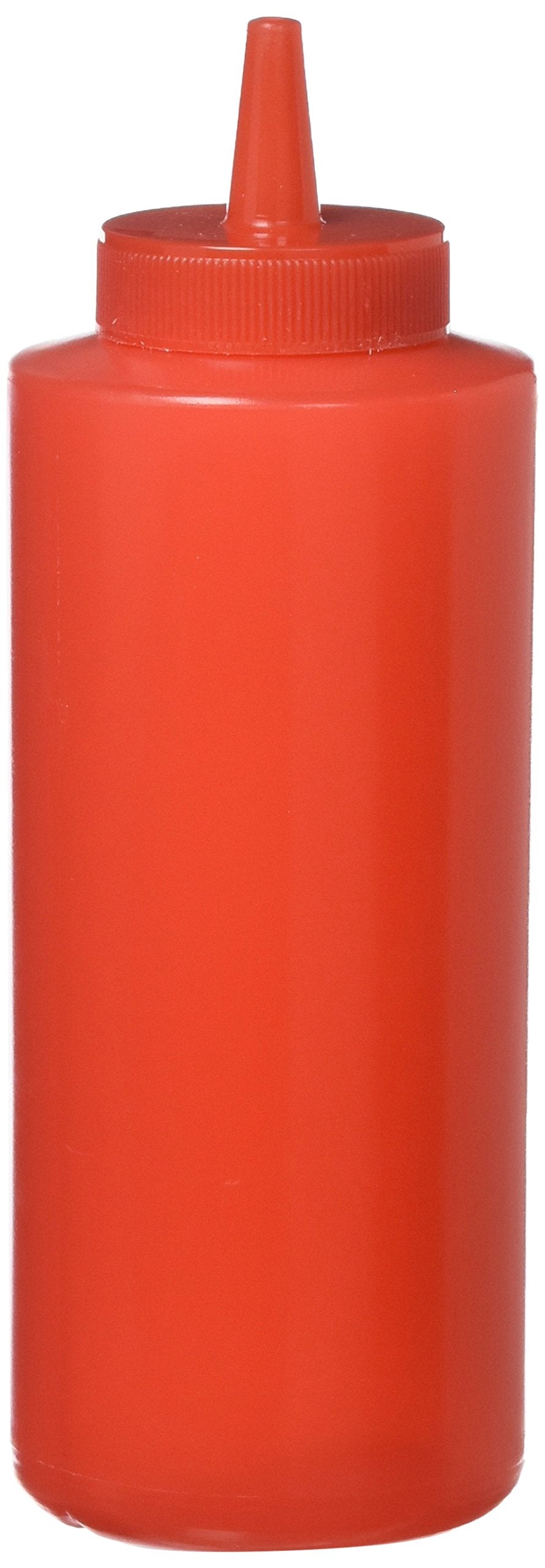 Winco Squeeze Bottles, 12-Ounce, Red, Medium, 6-Piece