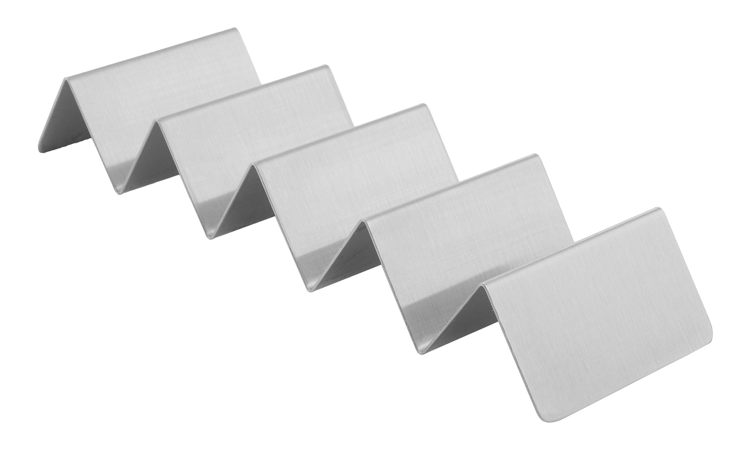 American Metalcraft Mtsh5 Stainless Steel Mini Taco Holder, 4-5 Compartments, 6.95'' X 2'', Silver