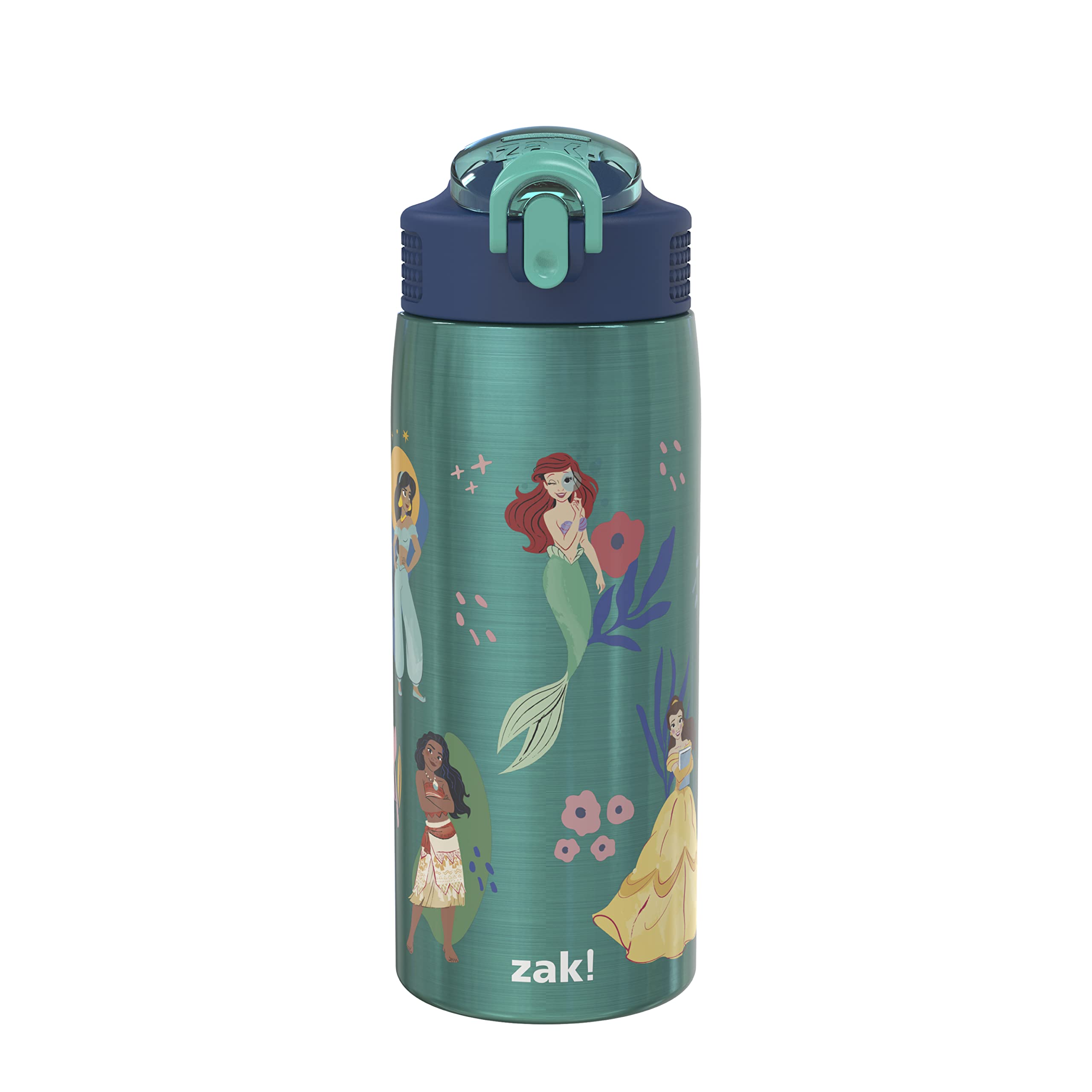 Zak Designs Star Wars The Mandalorian Sage Kids Water Bottle For School Or Travel, 19Oz Stainless Steel Water Bottle With Straw,