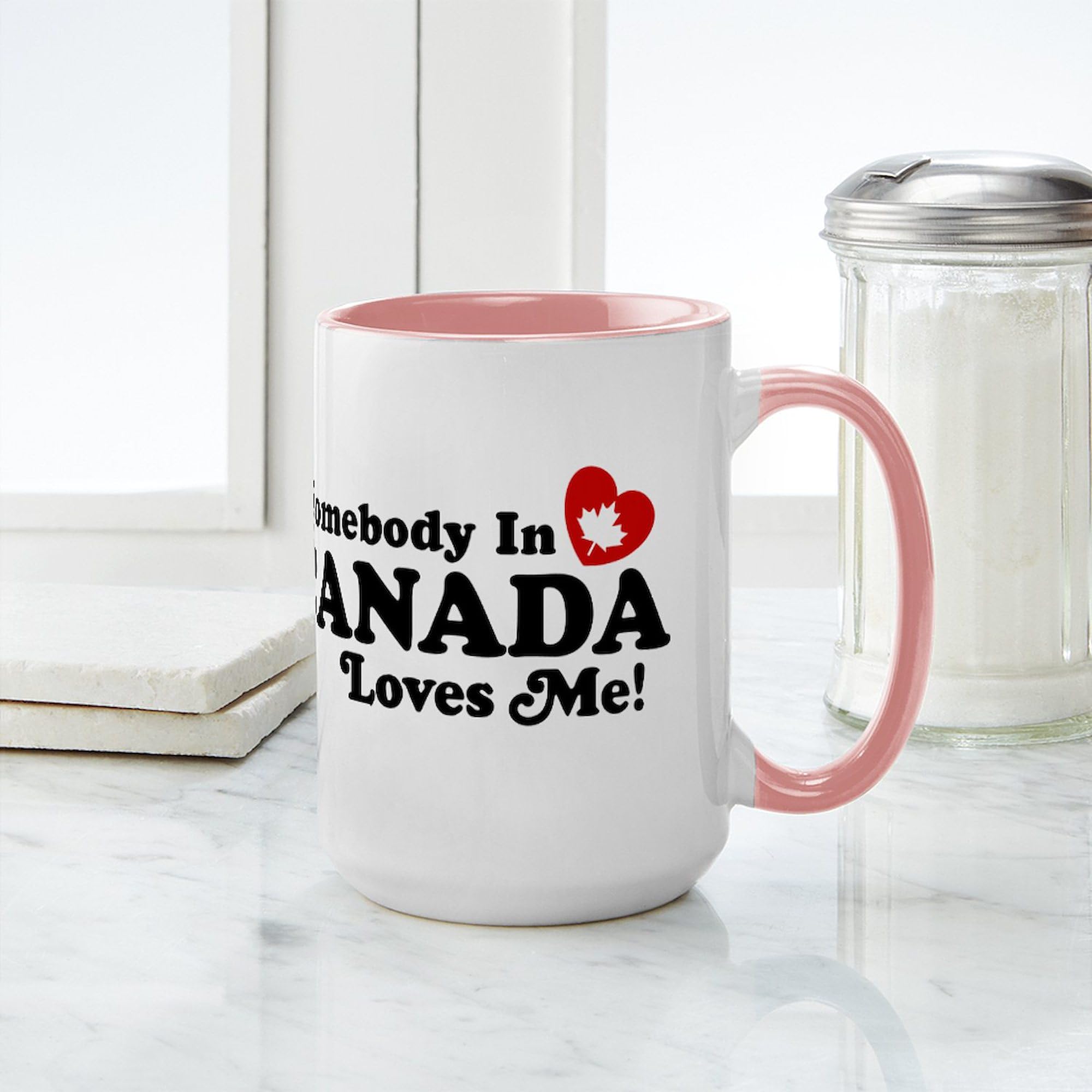 CafePress Somebody In Canada Loves Me Large Mug 15 oz (444 ml) Ceramic Coffee Mug