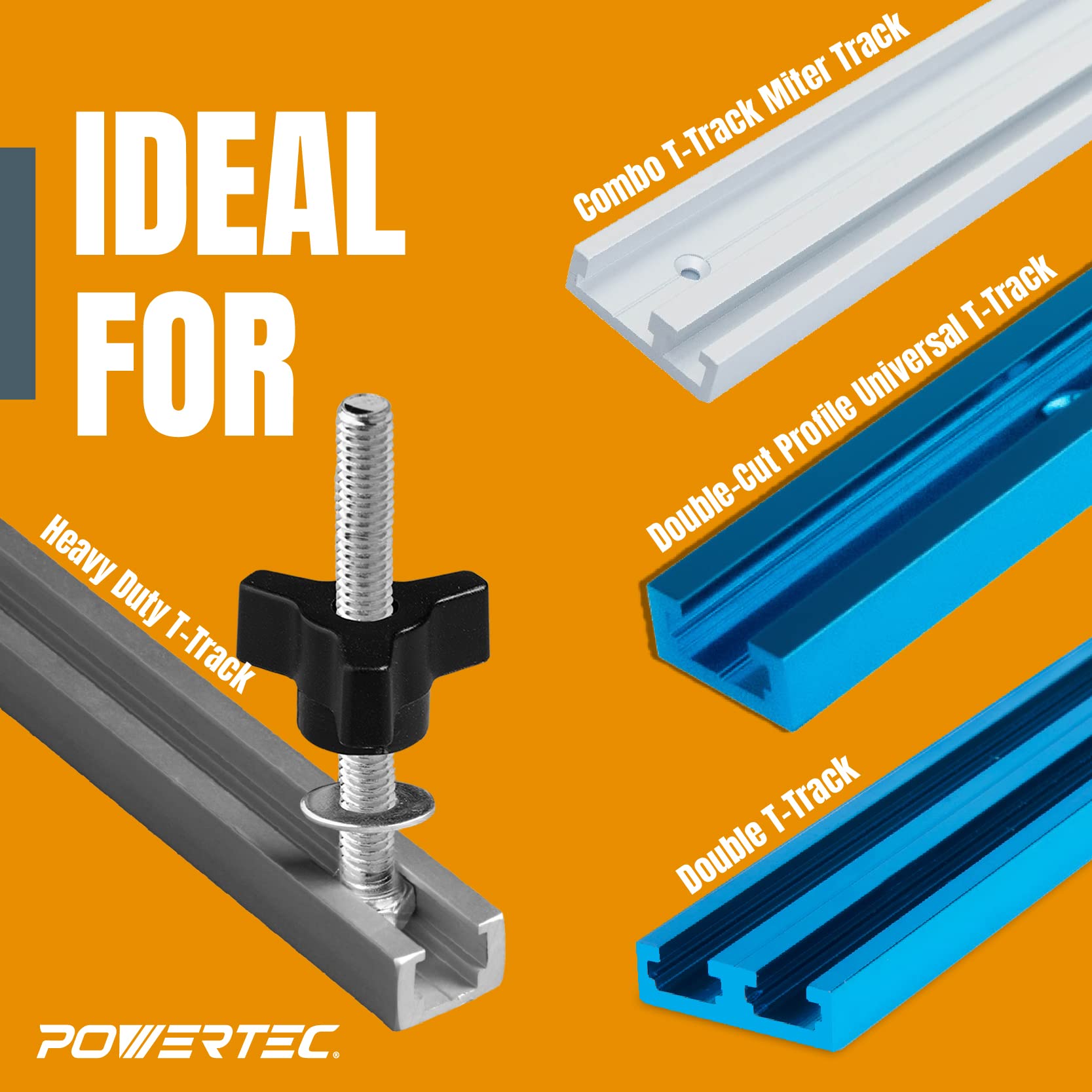 Powertec 71130 Jig  Fixture Hardware Kit, 36 Pcs