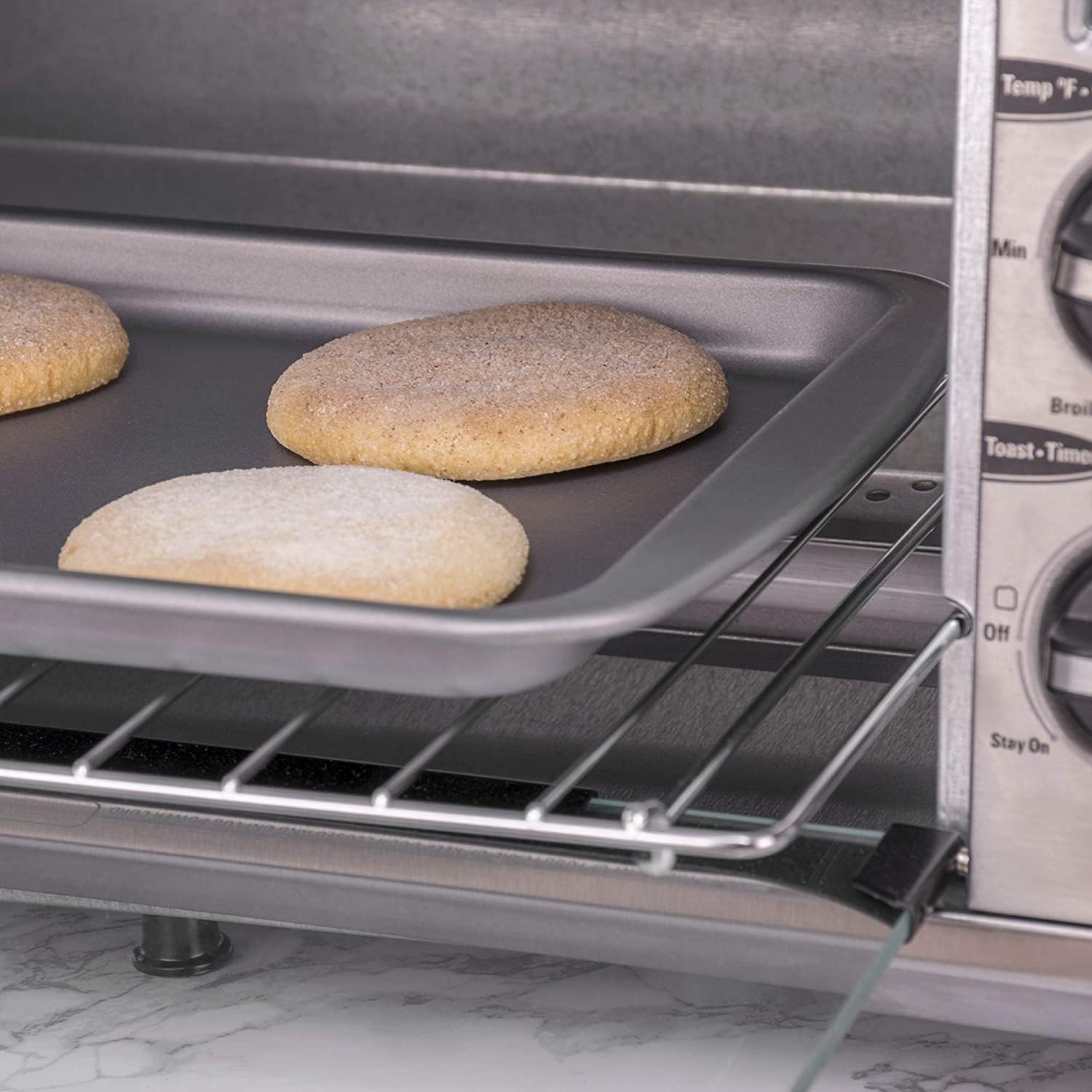 G & S Metal Products Company Ovenstuff Toaster Oven Cookie Baking Pan With Nonstick Cooling Rack, 8.5'' X 6.5''