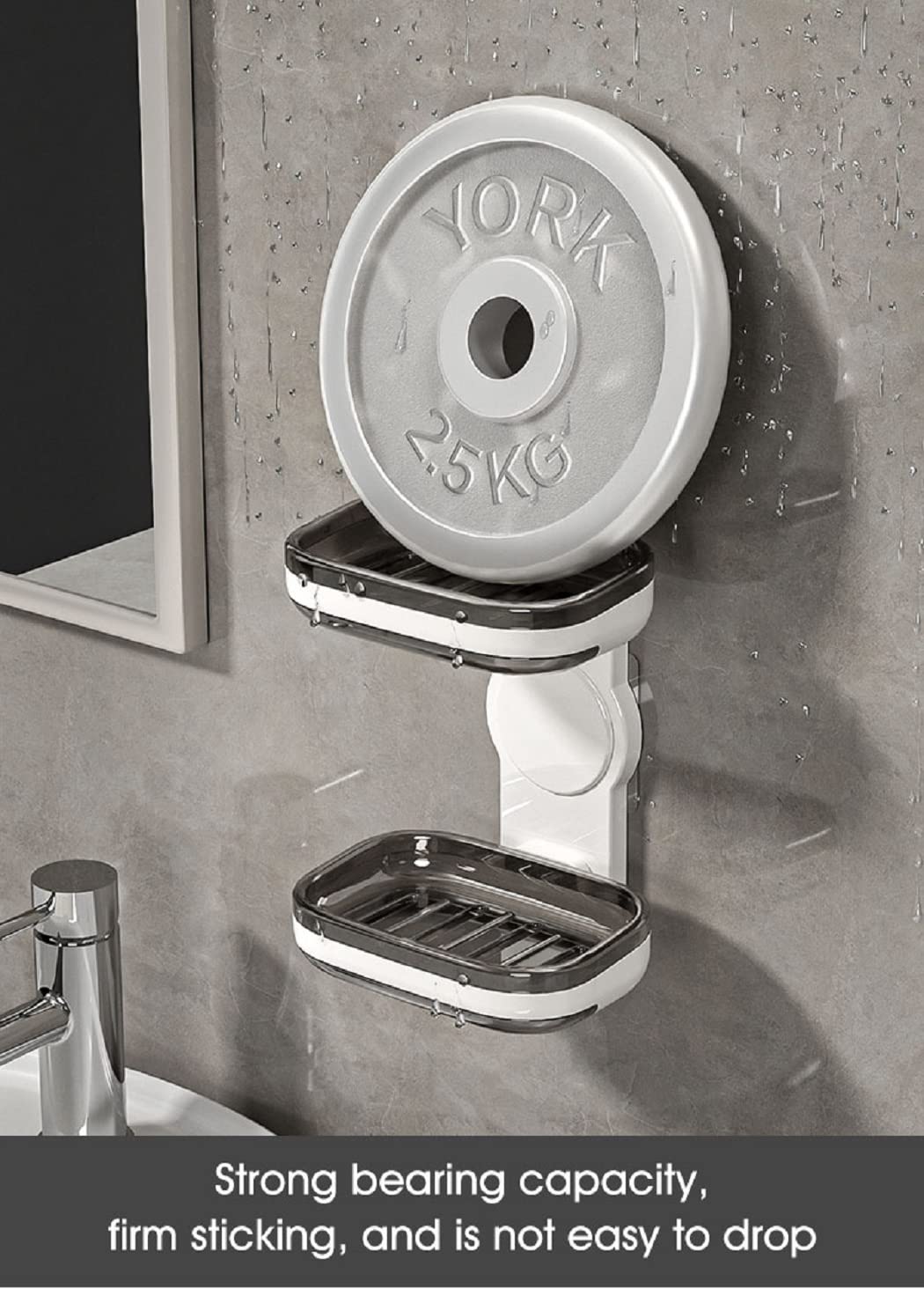 Tyzag Soap Holder For Bathroom, Soap Dish Holder, Soap Stand For Bathroom, Wall Mounted Stickable Self Adhesive Soapcase For Bat