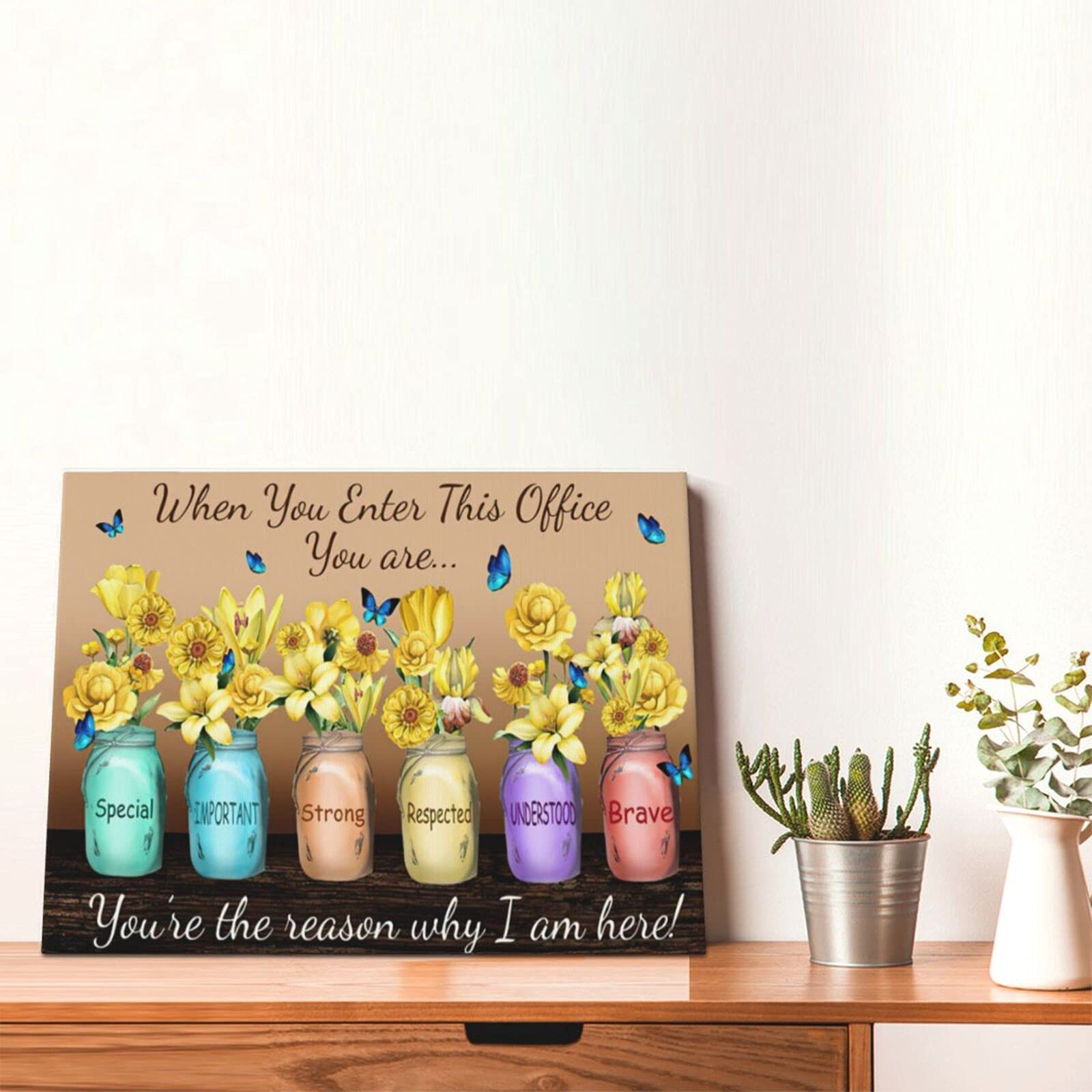 Inspirational Canvas Wall Art For Office Motivational Canvas Decor When You Enter This Office Print Paintings Teamwork Pictures