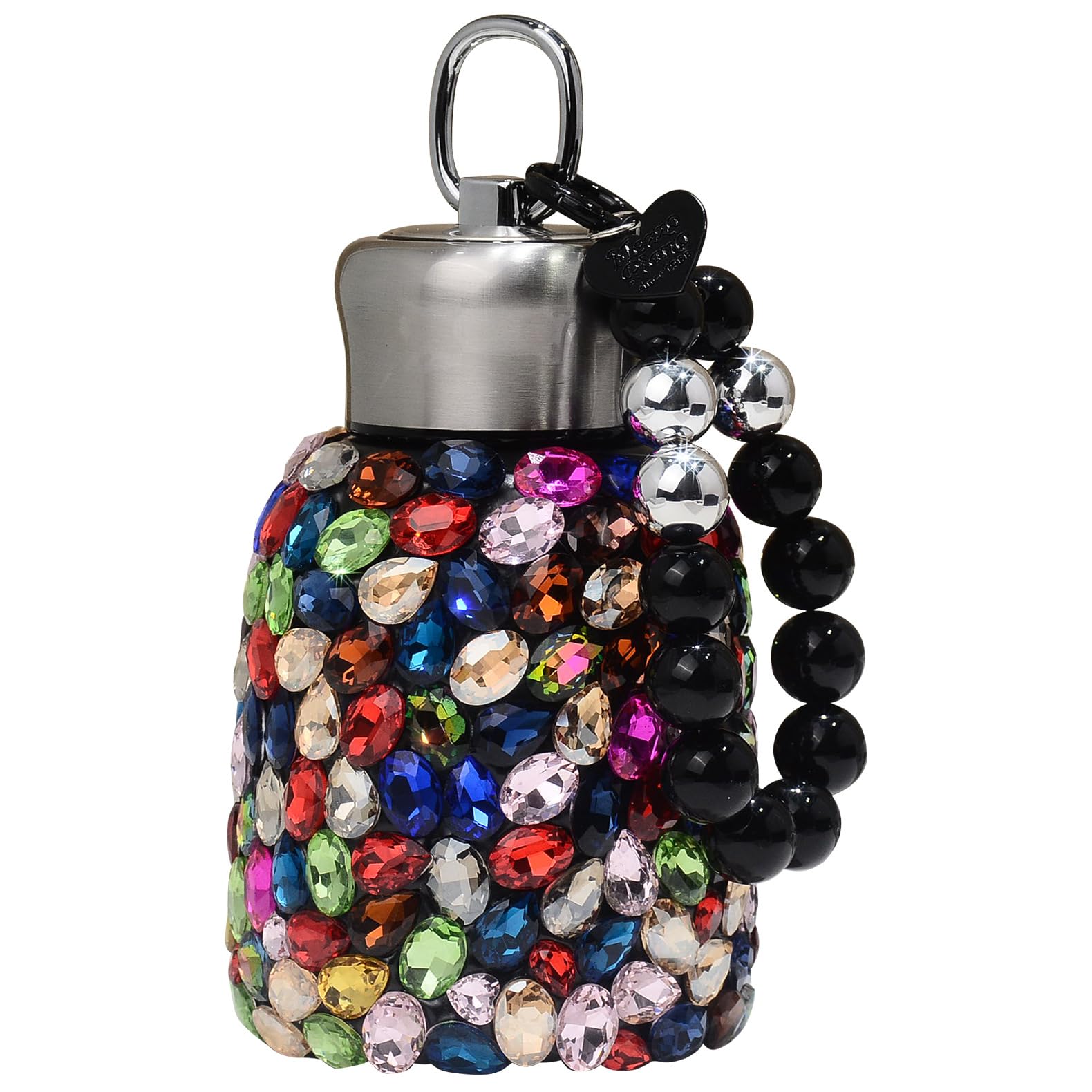 10 oz Bling Insulated Water Bottle Double Wall Stainless Steel Vacuum Flask with Glitter Colorful Diamond Keep Cold Water Bottle
