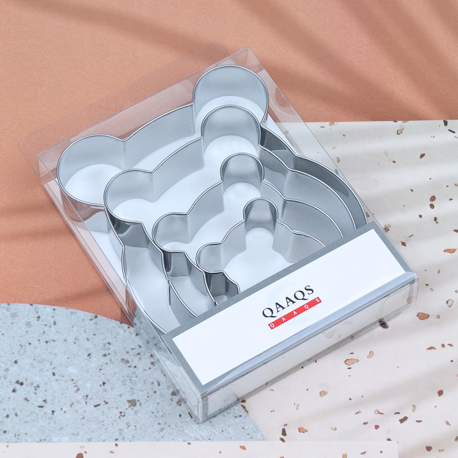 Winnie The Pooh Bear Cookie Cutter Set Large Small Mini - 5'', 4'', 3'', 2'' - 4 Piece - Stainless Steel