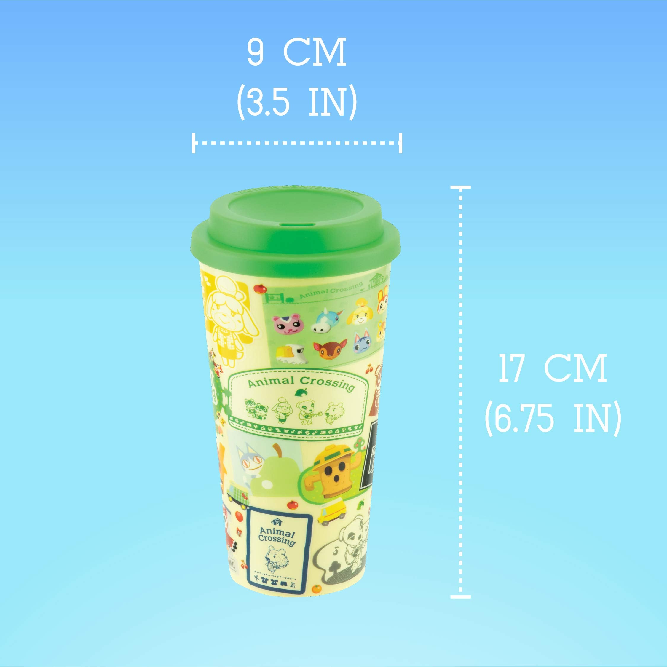 Paladone Pp7723Nn Animal Crossing Travel Mug Officially Licensed Merchandise, Plastic, Multicolour,350 Ml