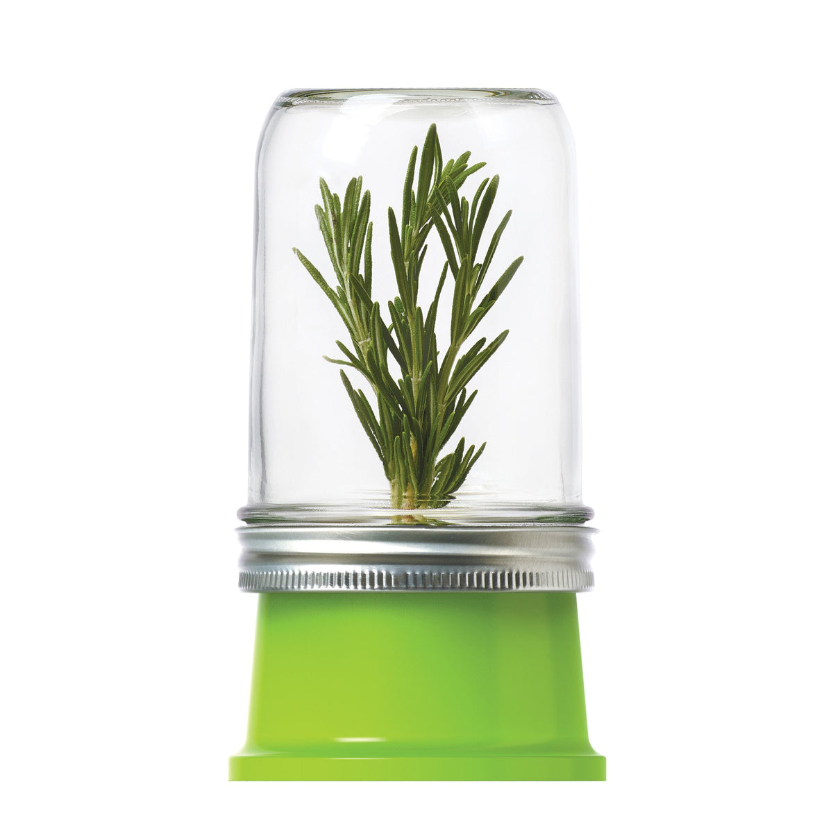 Jarware Herb Saver Lid For Wide Mouth Mason Jars, Green