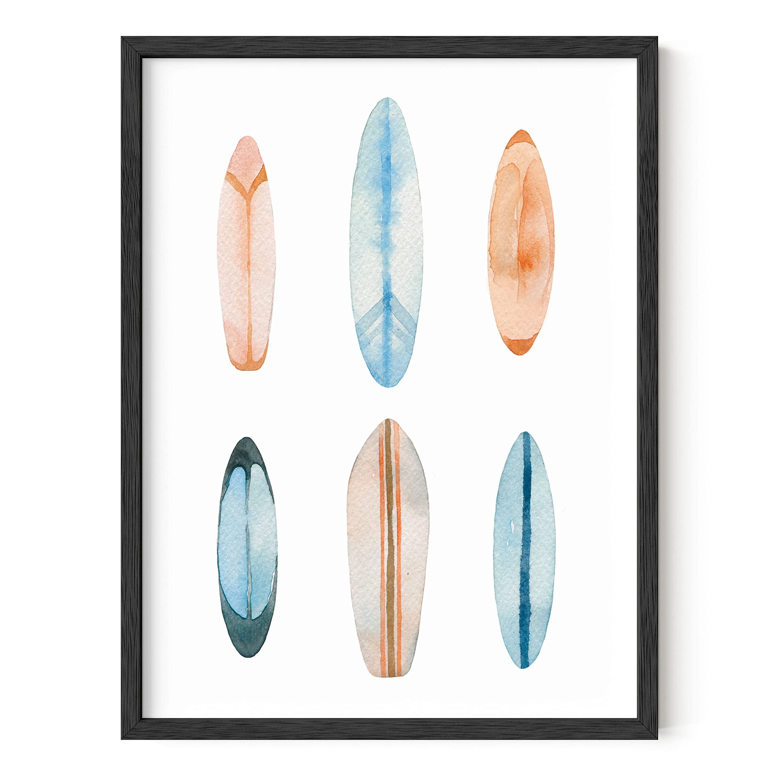 Haus And Hues Surf Wall Art And Surf Decor For Bedroom - Surfer Poster Vintage Beach Art Wall Decor  Surfing Pictures Wall Art B