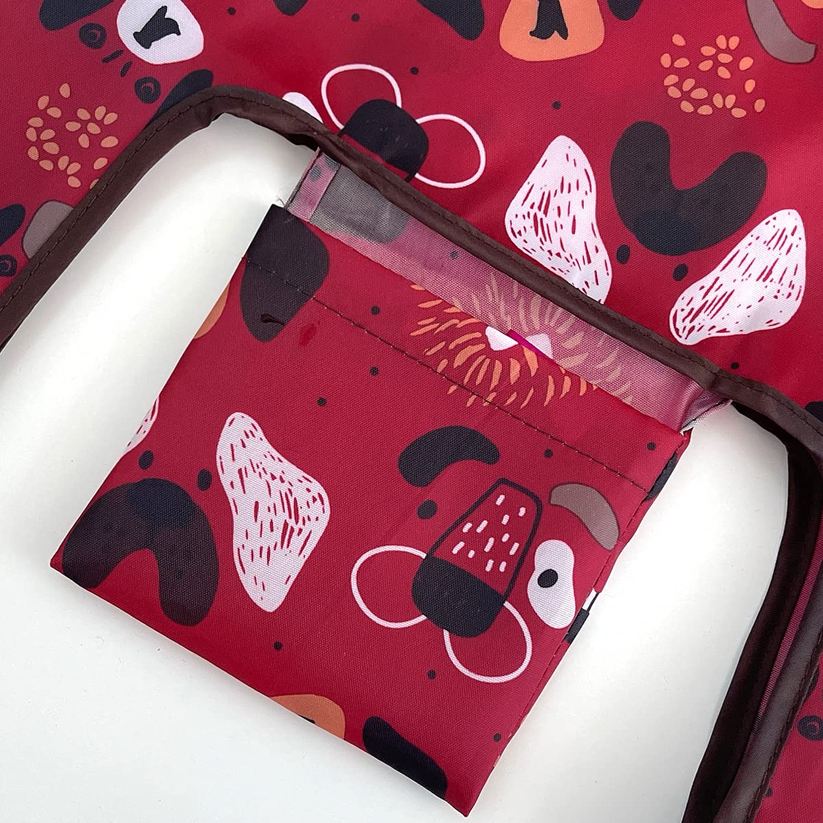 Wrapables Jolibag Collection Reusable Shopping Bag (Set Of 2), Cat & Dog Faces