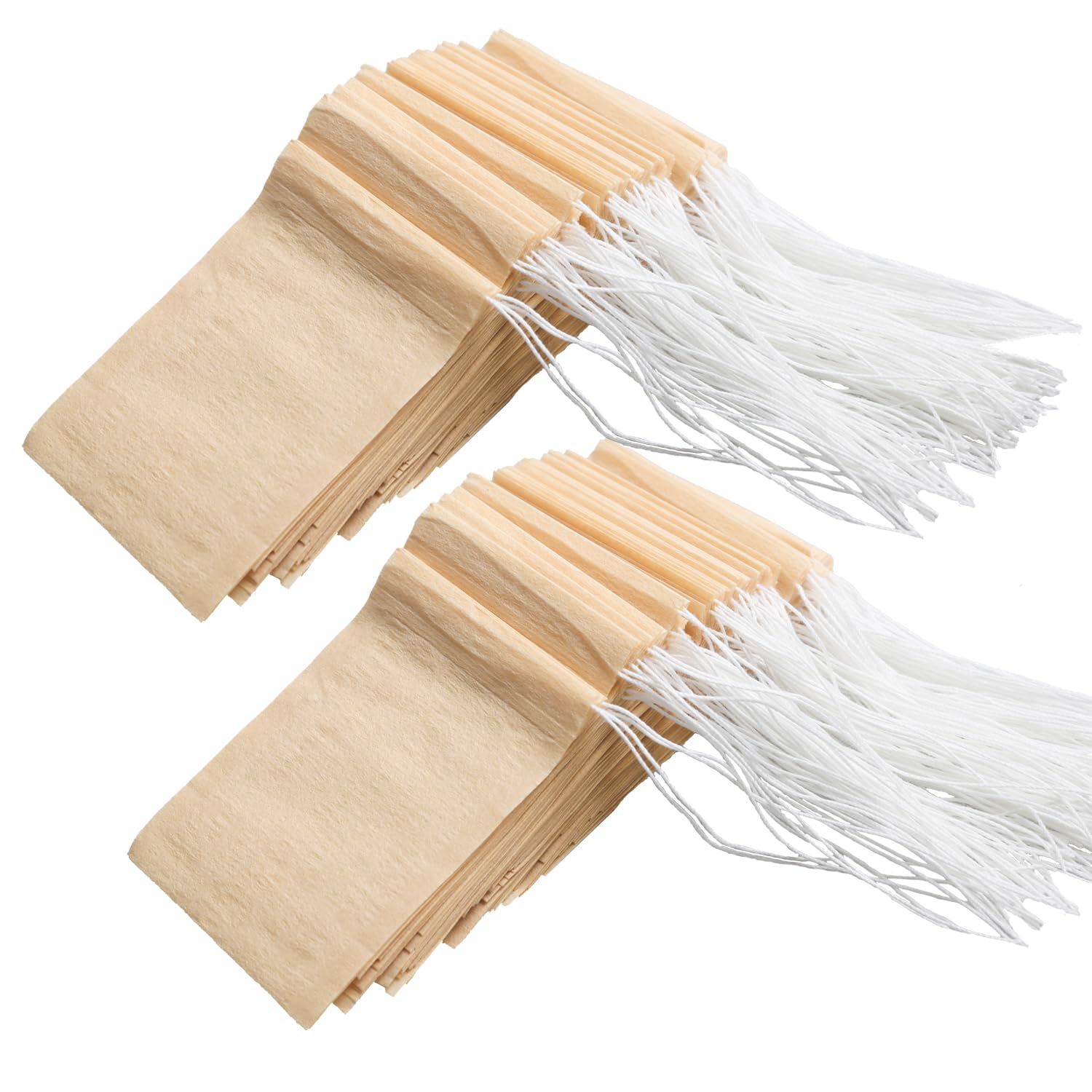 Eketirry 100Pcs Disposable Tea Bags For Loose Tea, Empty Tea Bag With Wood Pulp Material, Unbleached Tea Filter Bag With Drawstr