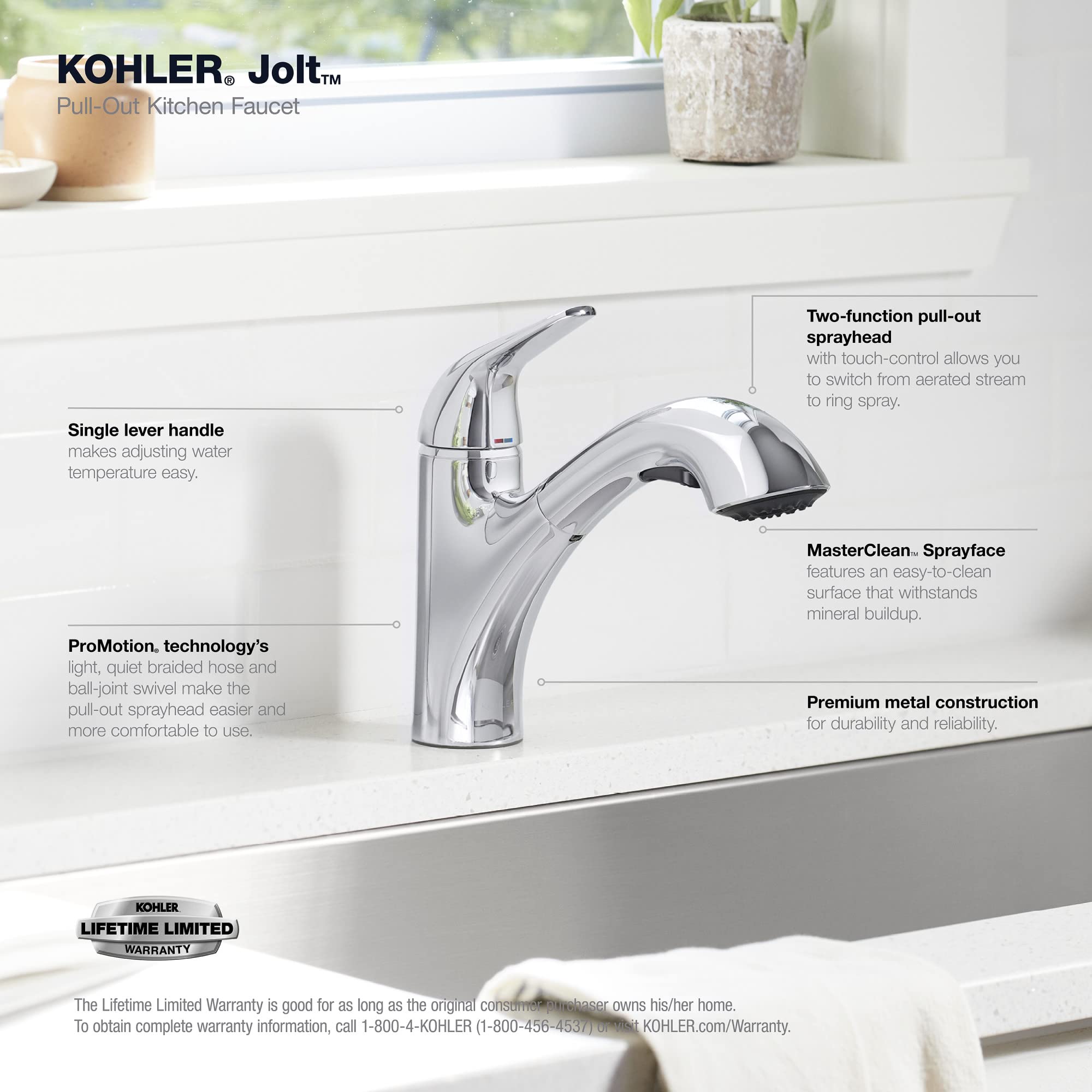 Jolt Pull Out Kitchen Faucet