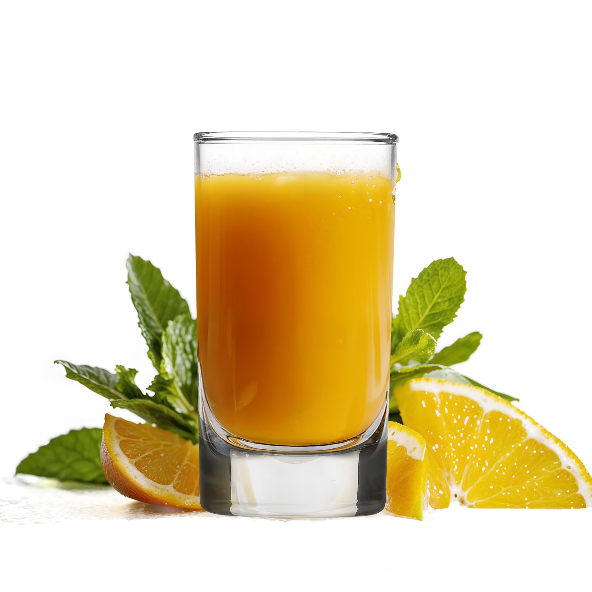 Vikko Mini Juice Glasses  4.75 Ounce SMALL Glass Cups  Thick and Durable Juice Glass  Heavy Base Juice Cups  Kids Drinking Glasses for Juice and Milk  Small Drinking Glasses Set of 6-2.1x3.9?