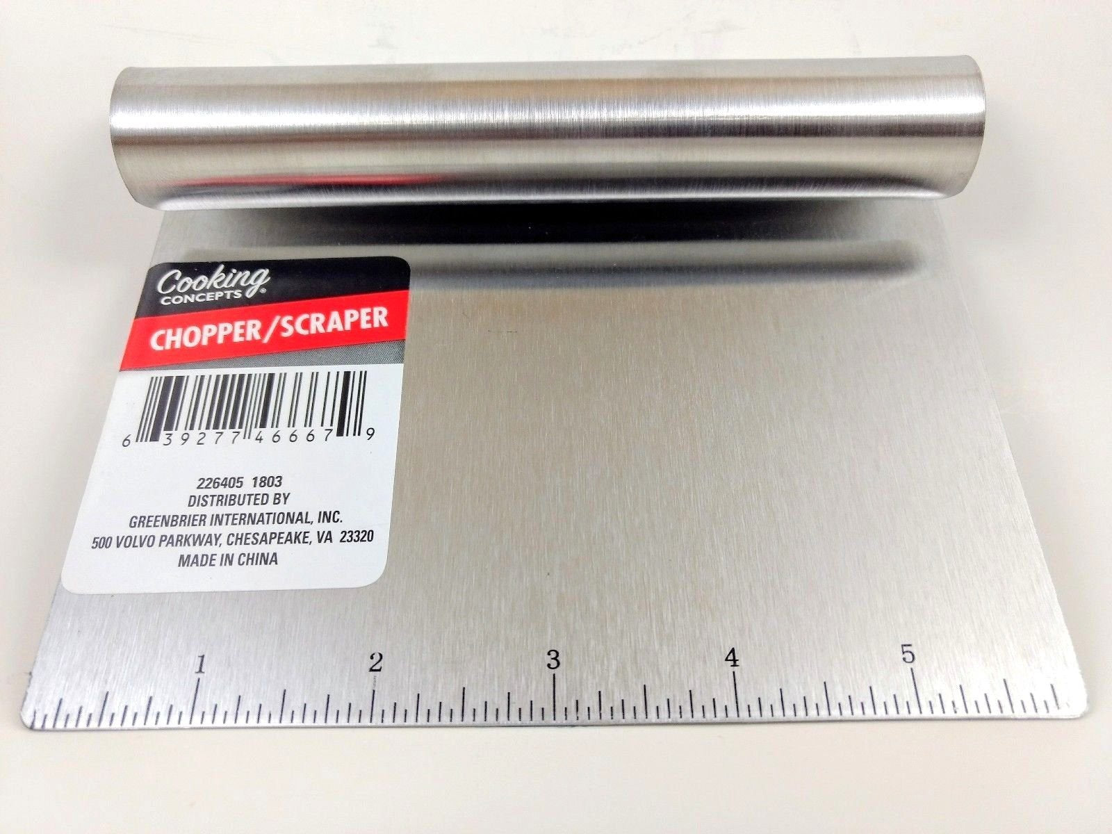 Stainless- Steel Chopper/Scraper 6 Inch Kitchen Helper