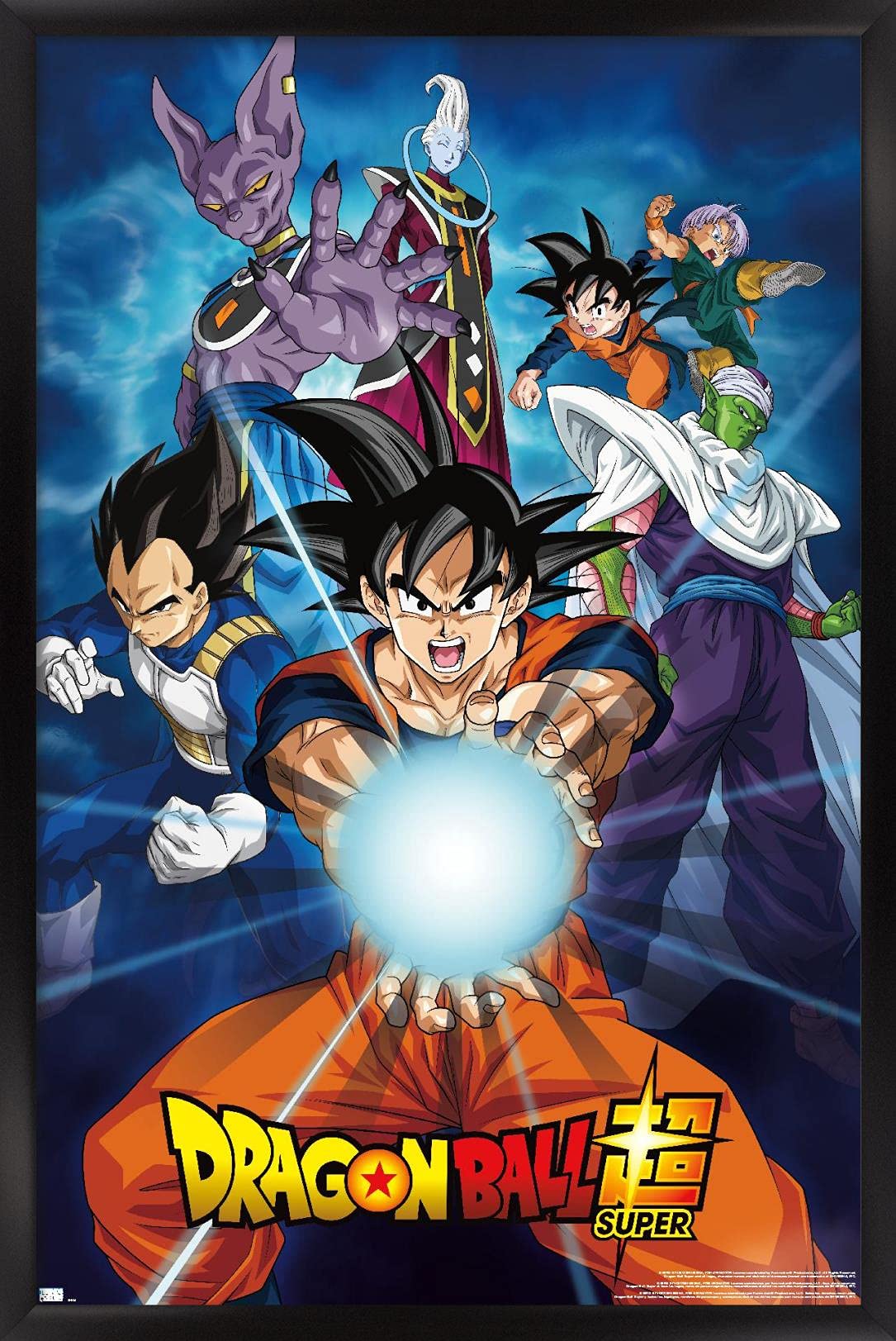 Trends International Dragon Ball Super - Groups Wall Poster, 14.725'' X 22.375'', Black Framed Version