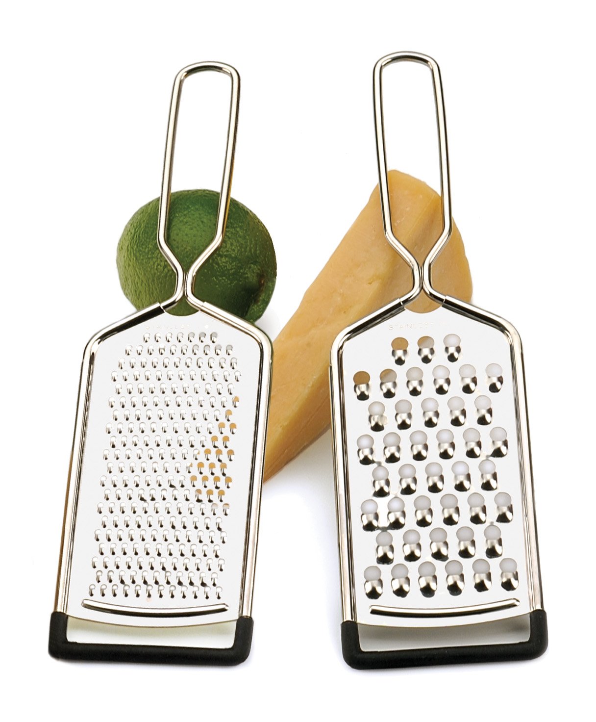 Rsvp International Endurance Kitchen Collection Multi-Use Cheese Grater Handheld Potato Slicer Shredder For Hard & Soft Cheeses,