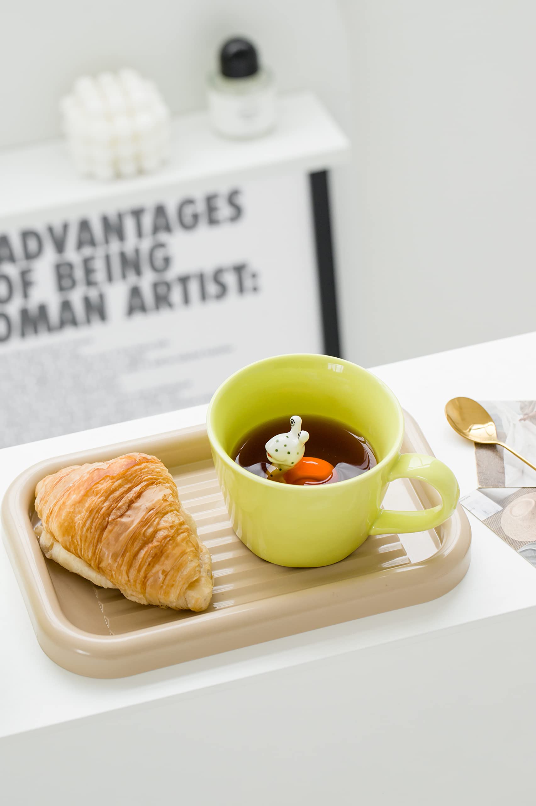 DIHOclub Ceramic Snail Cup Hidden 3D Animal Inside Mug