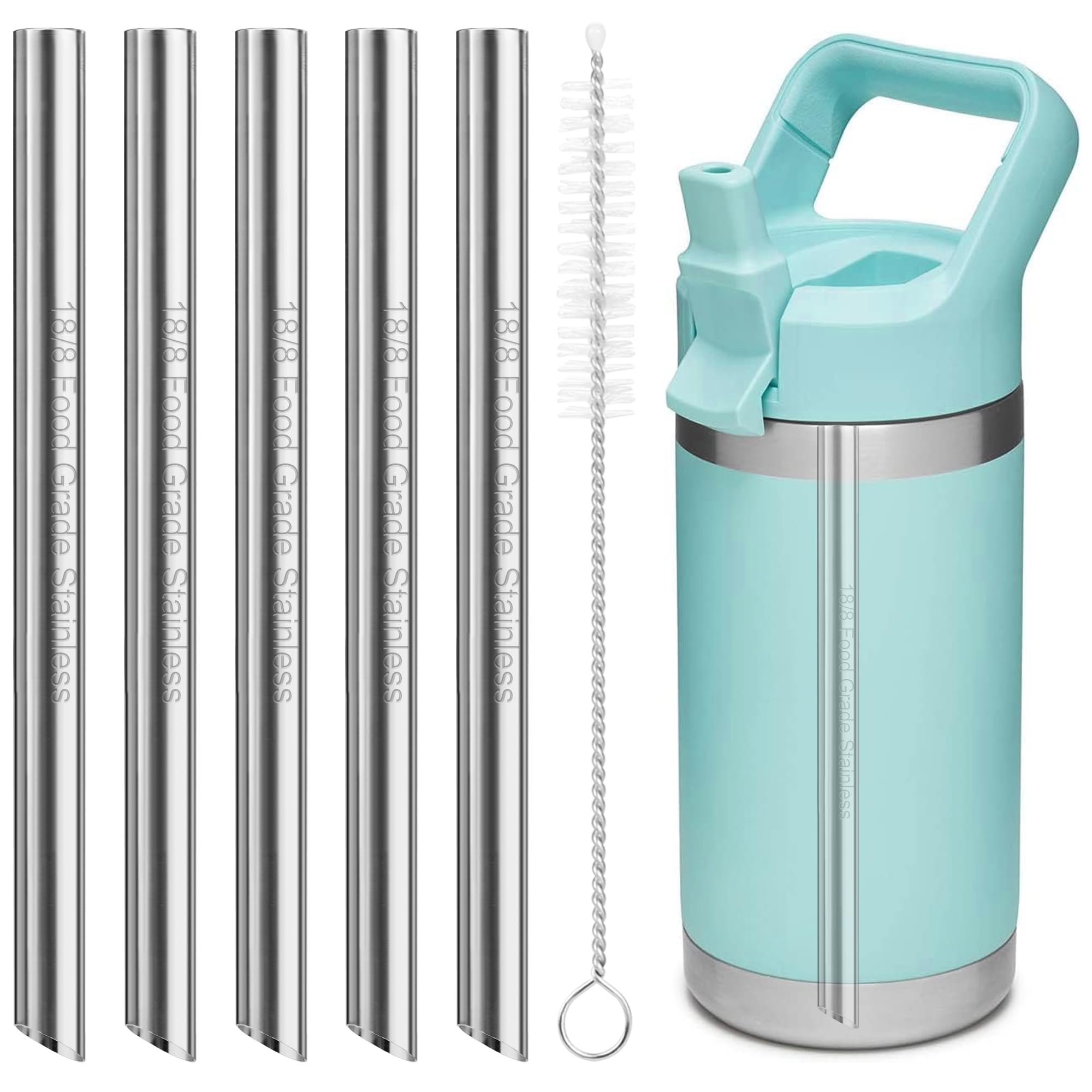 Stainless Steel Replacement Straw for Yeti Kids 12 oz Water Bottle