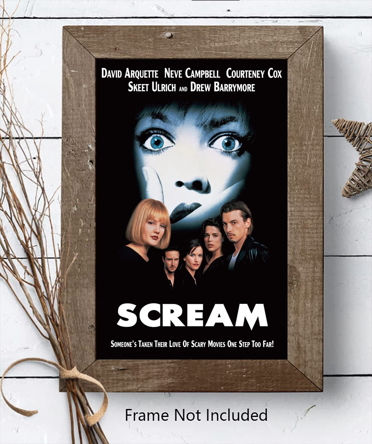 Fatcat Wall Graphics Scream - 1996 Movie Poster Frameless Gift 12 X 18 Inch(30Cm X 46Cm)-Lt-071