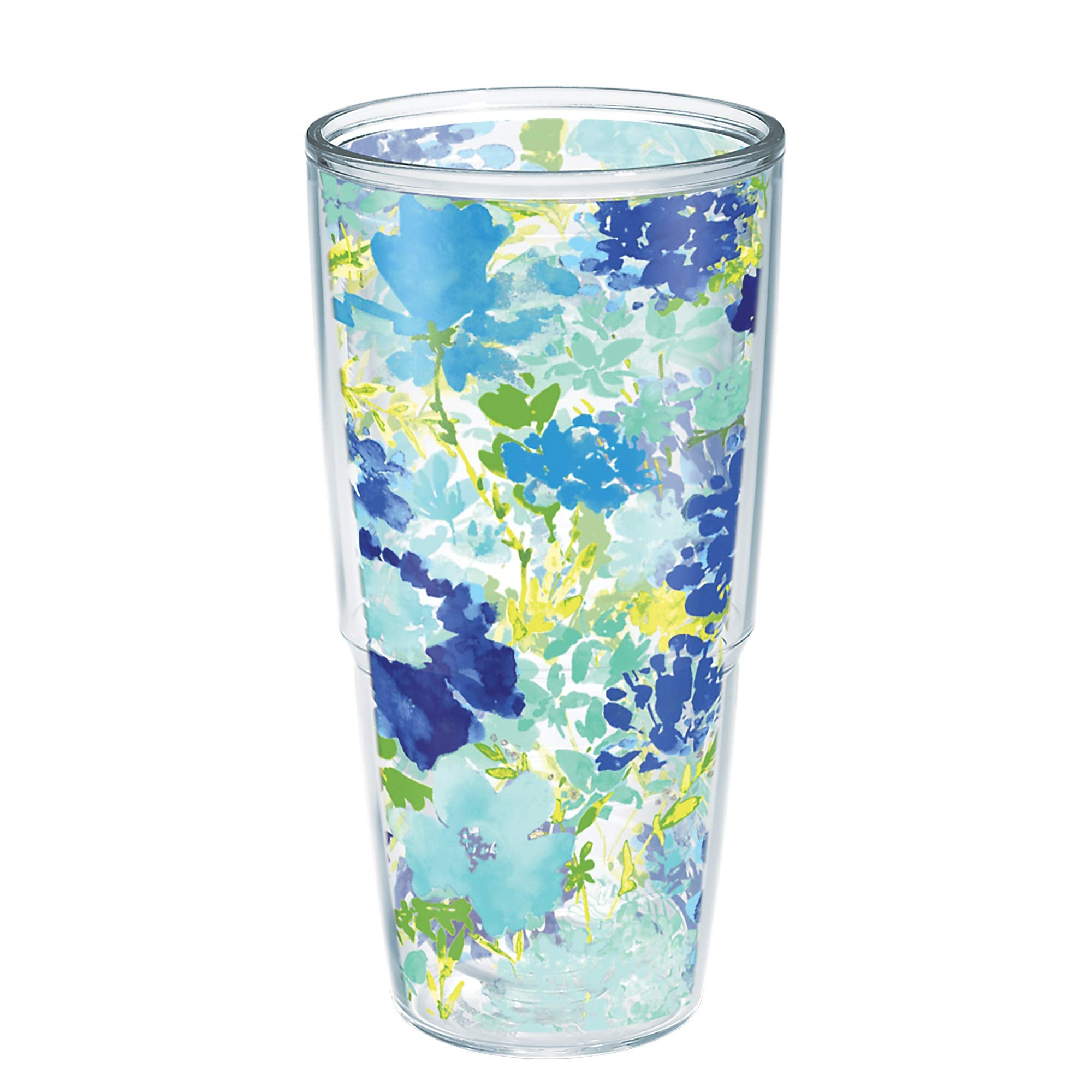 Tervis Fiesta Meadow Floral Made In Usa Double Walled Insulated Tumbler Cup Keeps Drinks Cold & Hot, 24Oz, Classic Unlidded