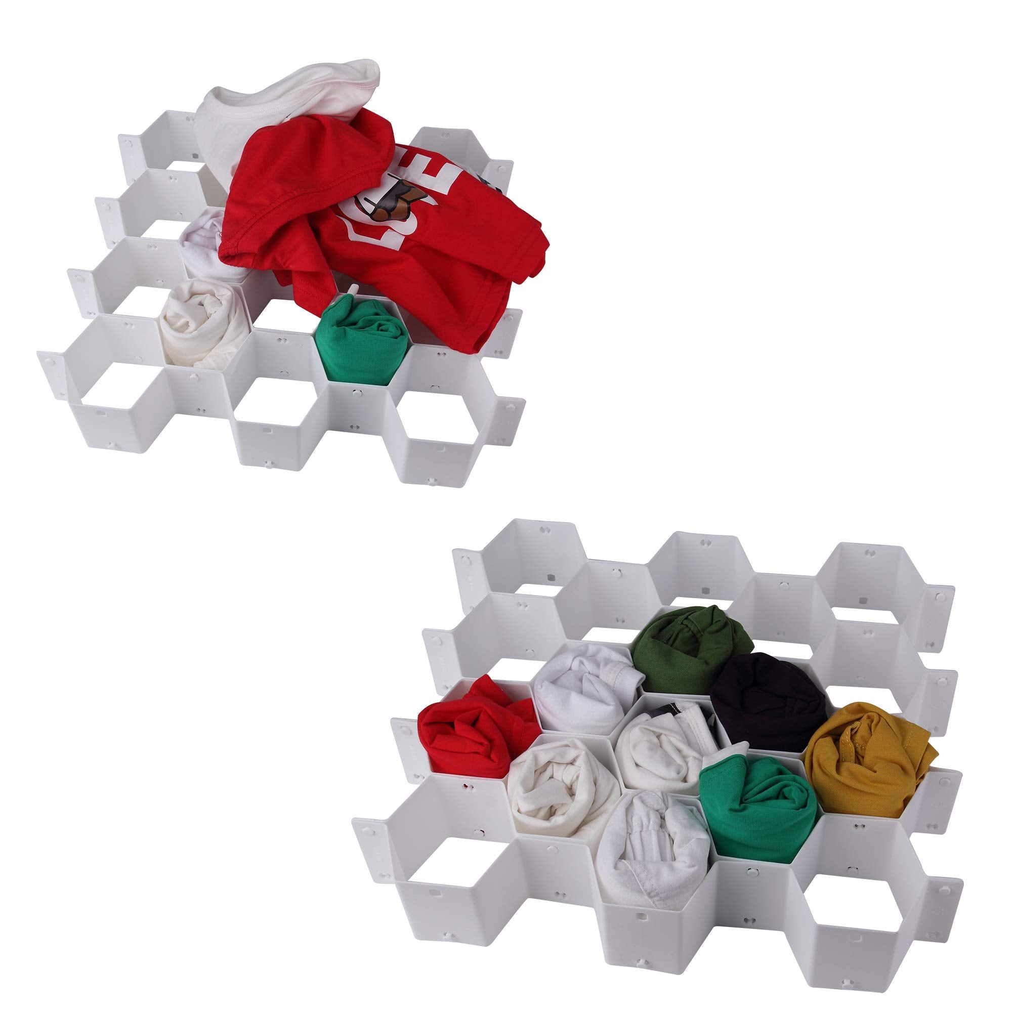 JIAKAI Honeycomb Drawer Organizer