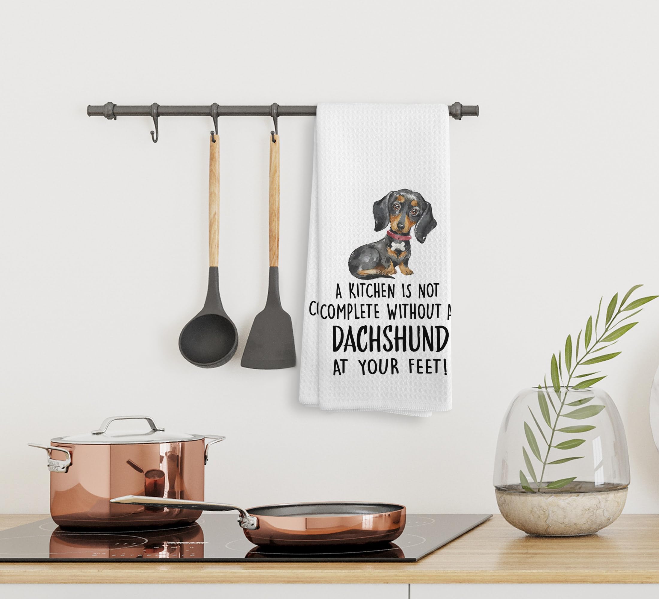 NOQL Dachshund Kitchen Towels and Dishcloths, Dachshund Gifts for Women, Dachshund Decor, Wiener Dog Gifts for Women, Dog Gifts
