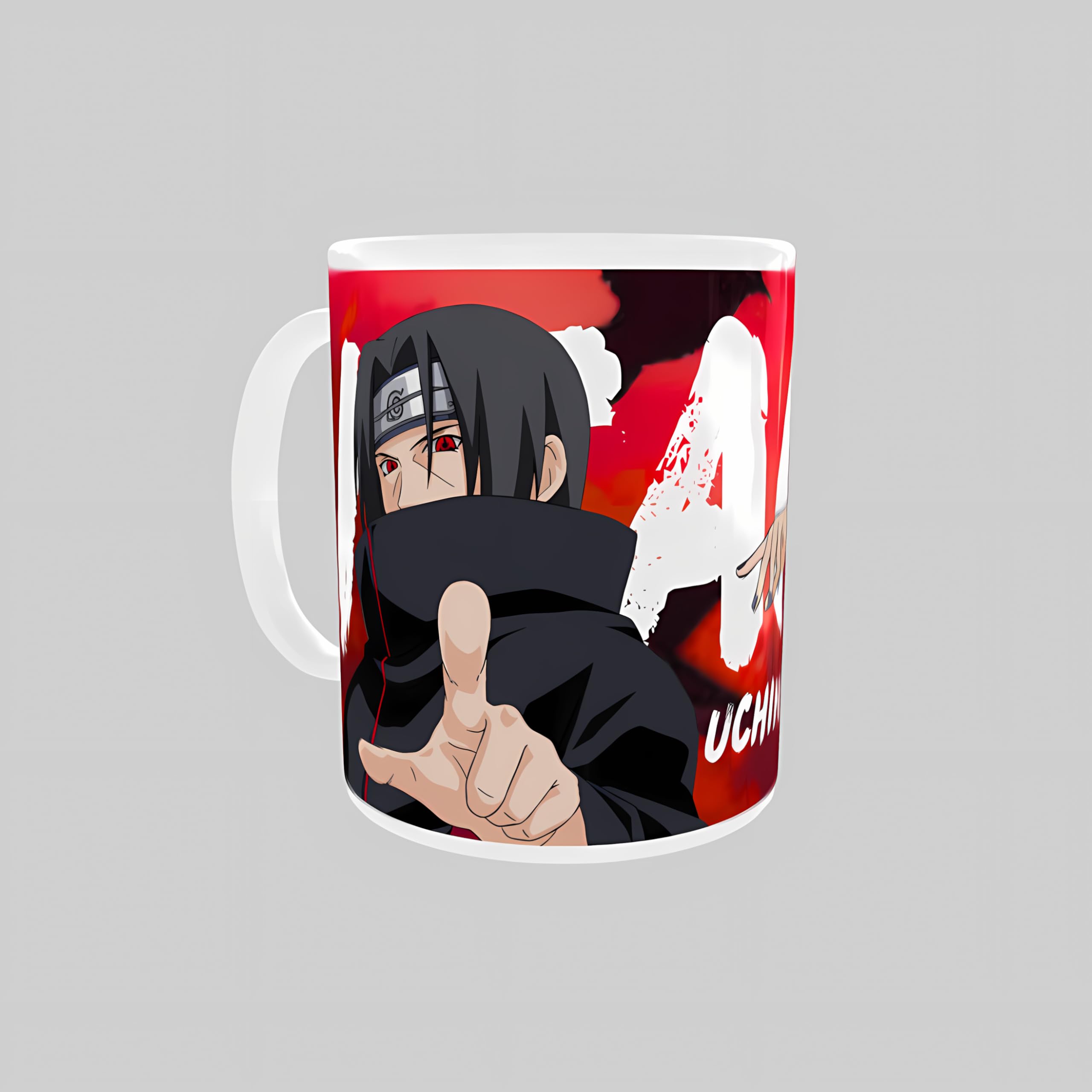 Teesown Itachi Uchiha Anime Gift Combo - Includes 4 Products - Mug, Keychain, 6 Posters - Sharingan Legacy Bundle