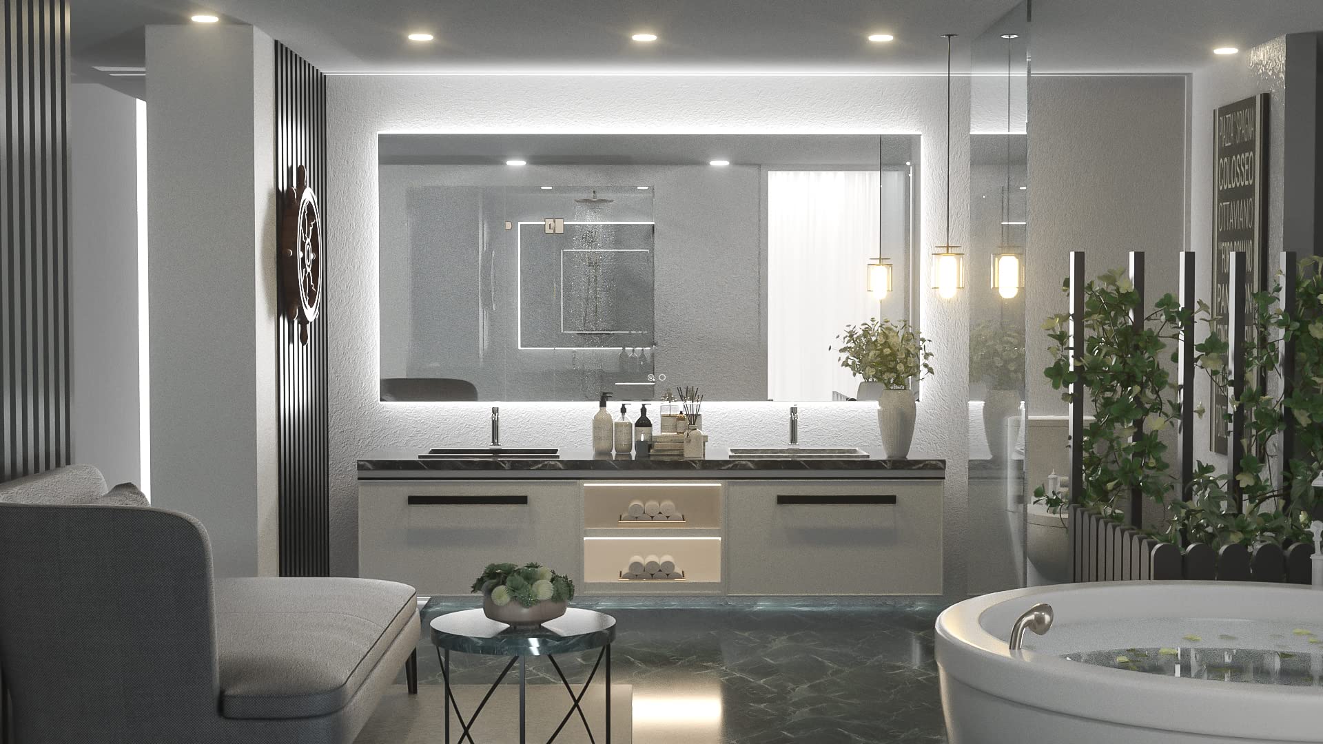 Keonjinn Backlit Mirror 72 X 36 Inch Led Mirror Bathroom Vanity Mirror With Lights Large Wall Mounted Acrylic Lighted Bathroom M