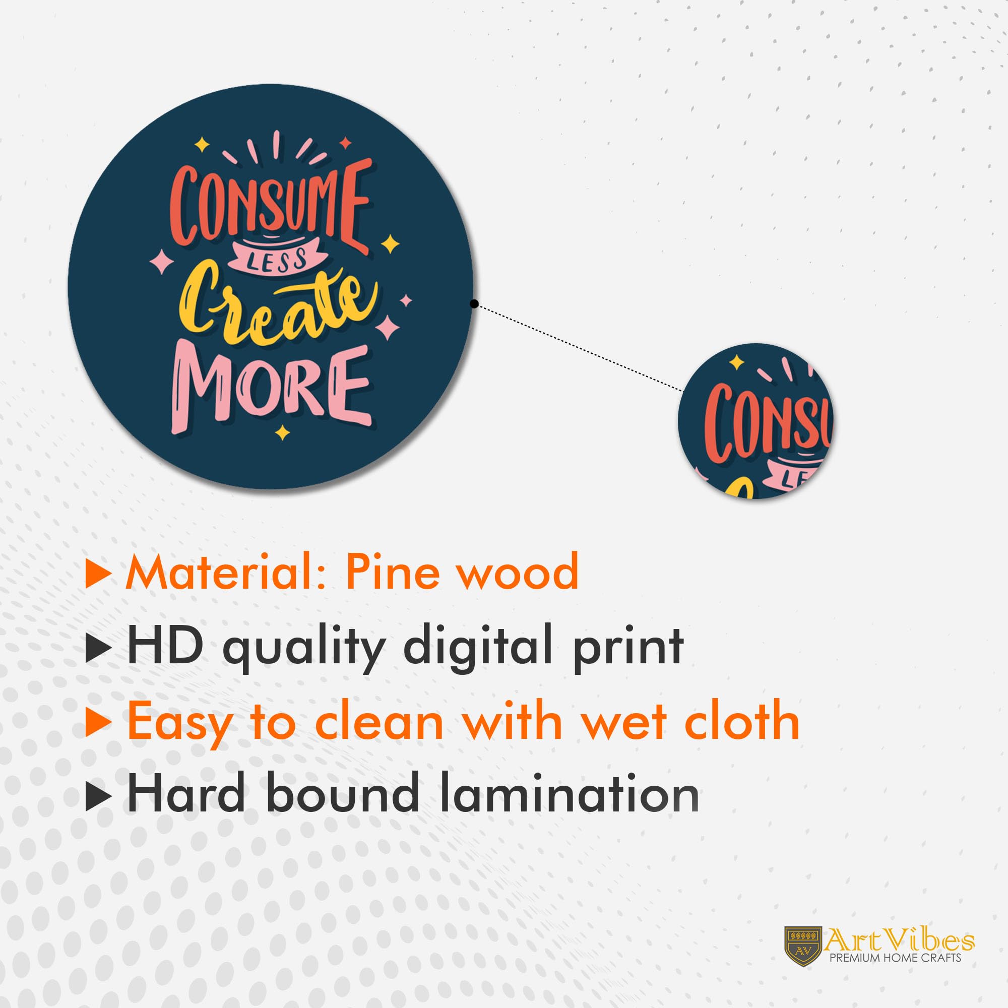 Artvibes Decorative Mdf Wooden Wall Hanging Decoration Item For Home | Office | Gifts | Modern Artworks Art Items | Livingroom,