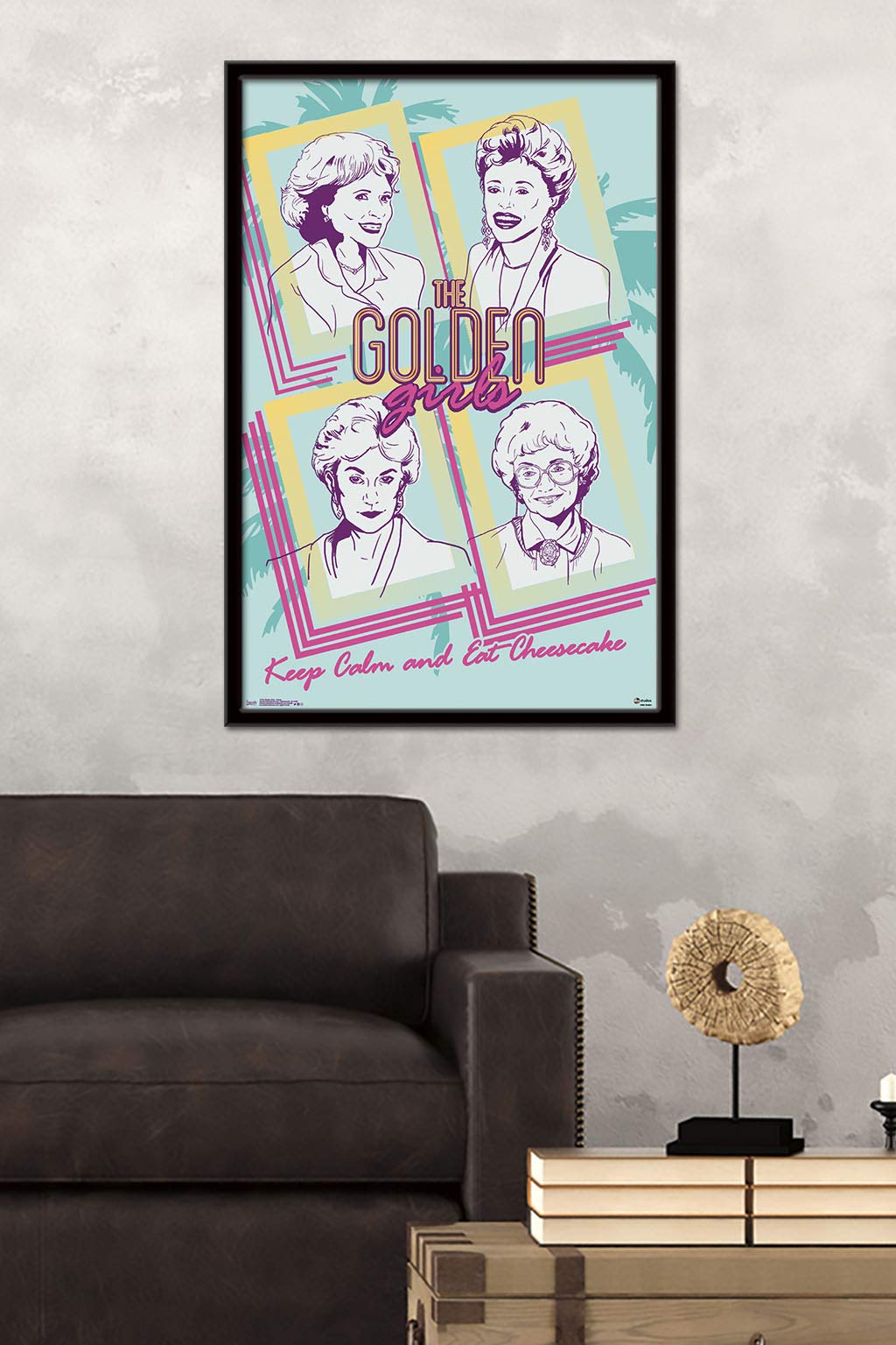 Trends International Golden Girls-Group Wall Poster, 22.375 In X 34 In, Black Framed Version