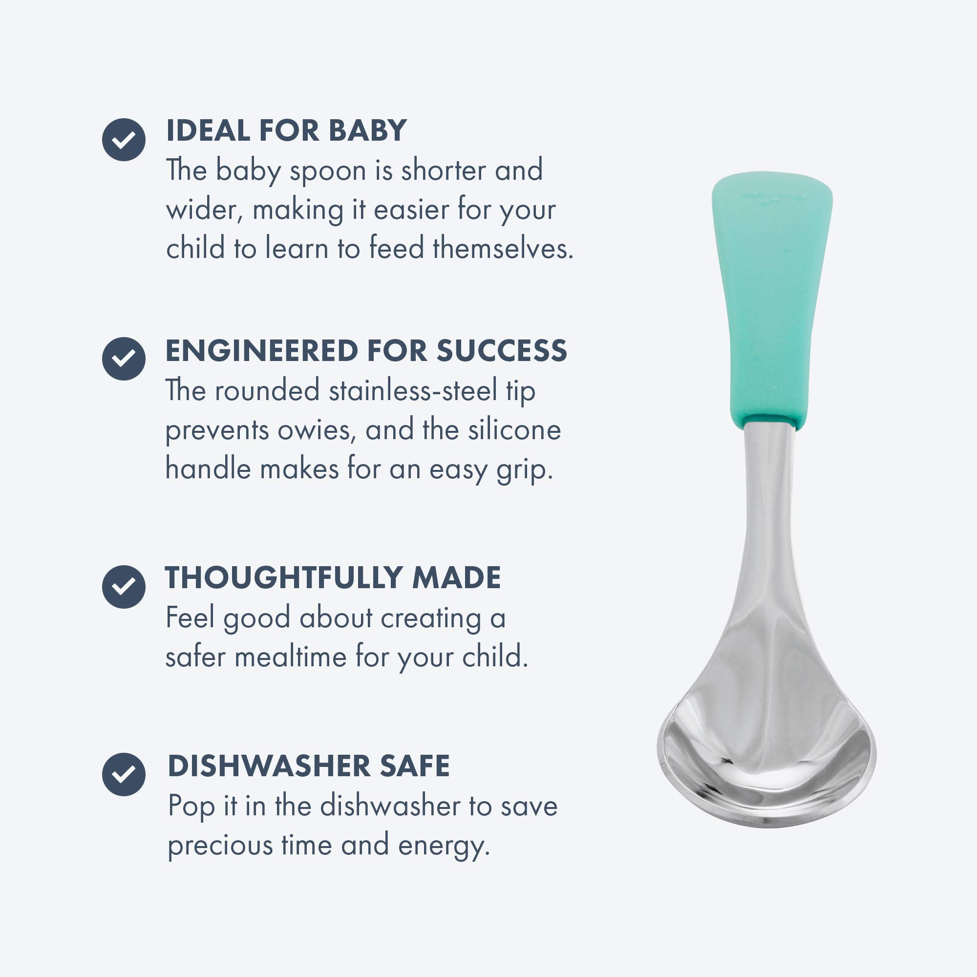 Avanchy Baby First Stage Spoons Stainless Steel Registry Search Fav Stuff Girl, Boy Essentials Newborn Teething Teethers Toys Ma