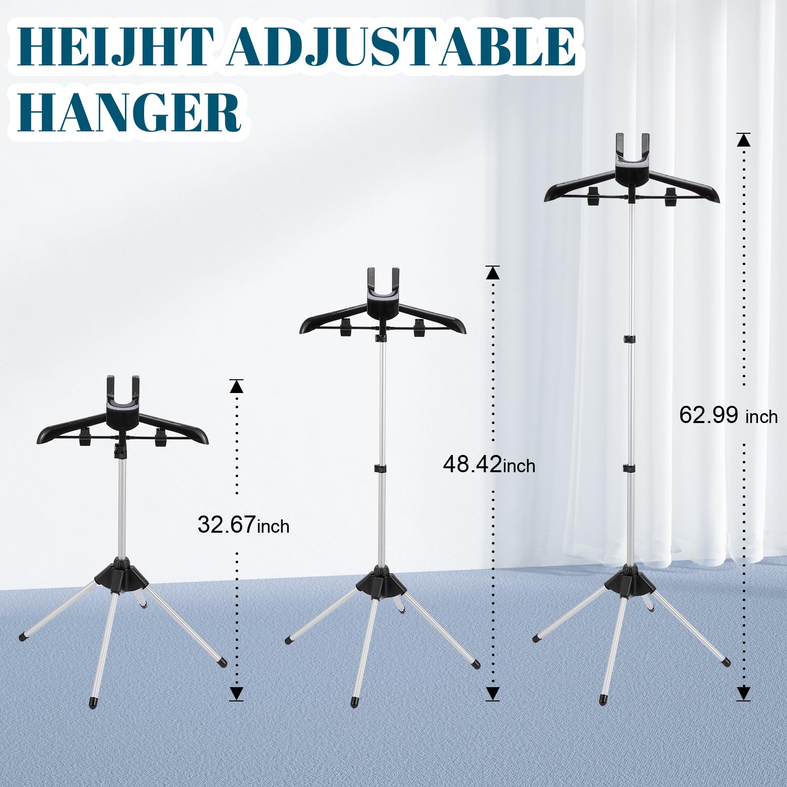 Cinpiuk Garment Steamer Rack & Garment Steamer Ironing Glove For Steaming Clothes, Adjustable Garment Hanger Standing Handled Mi