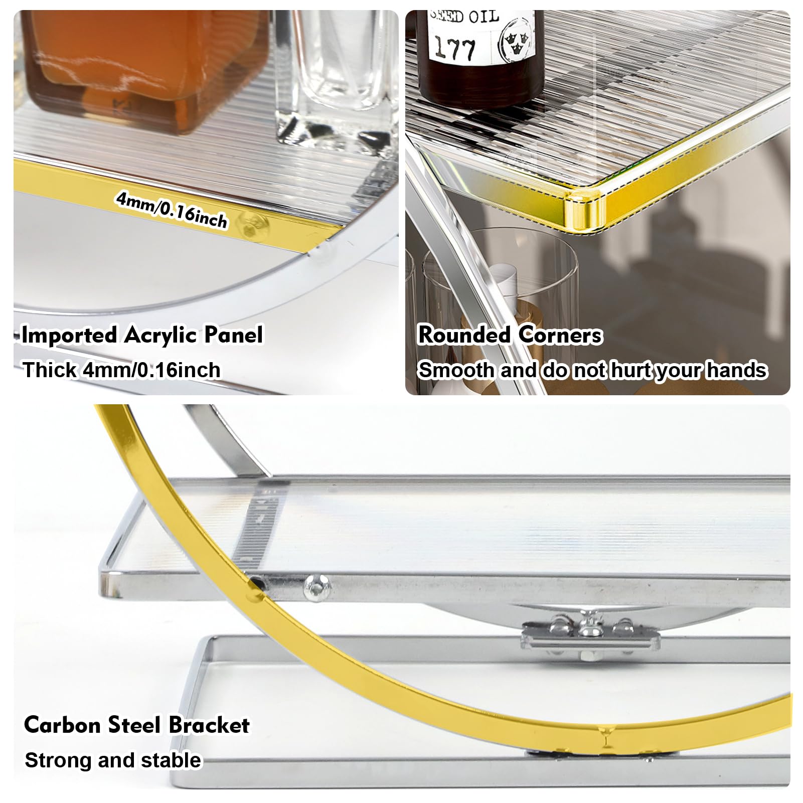 Ygjt Bathroom Counter Organizer, 2 Tier Perfume Organizer For Dresser, Makeup Organizer Countertop For Vanity, Skincare Organize