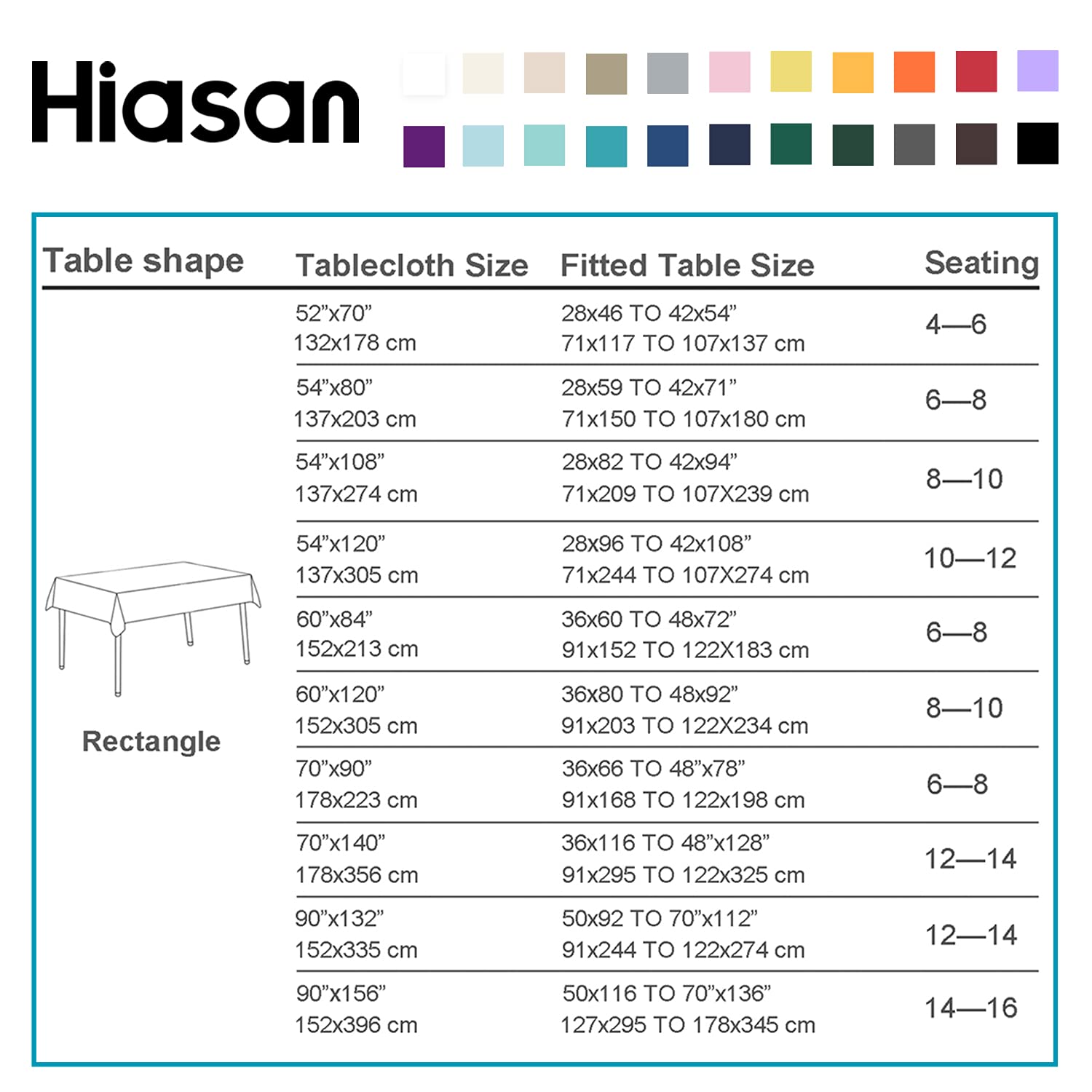 Hiasan 60 X 102 Inch Checkered Tablecloth Rectangle - Stain Resistant, Spillproof And Washable Gingham Table Cloth For Outdoor P