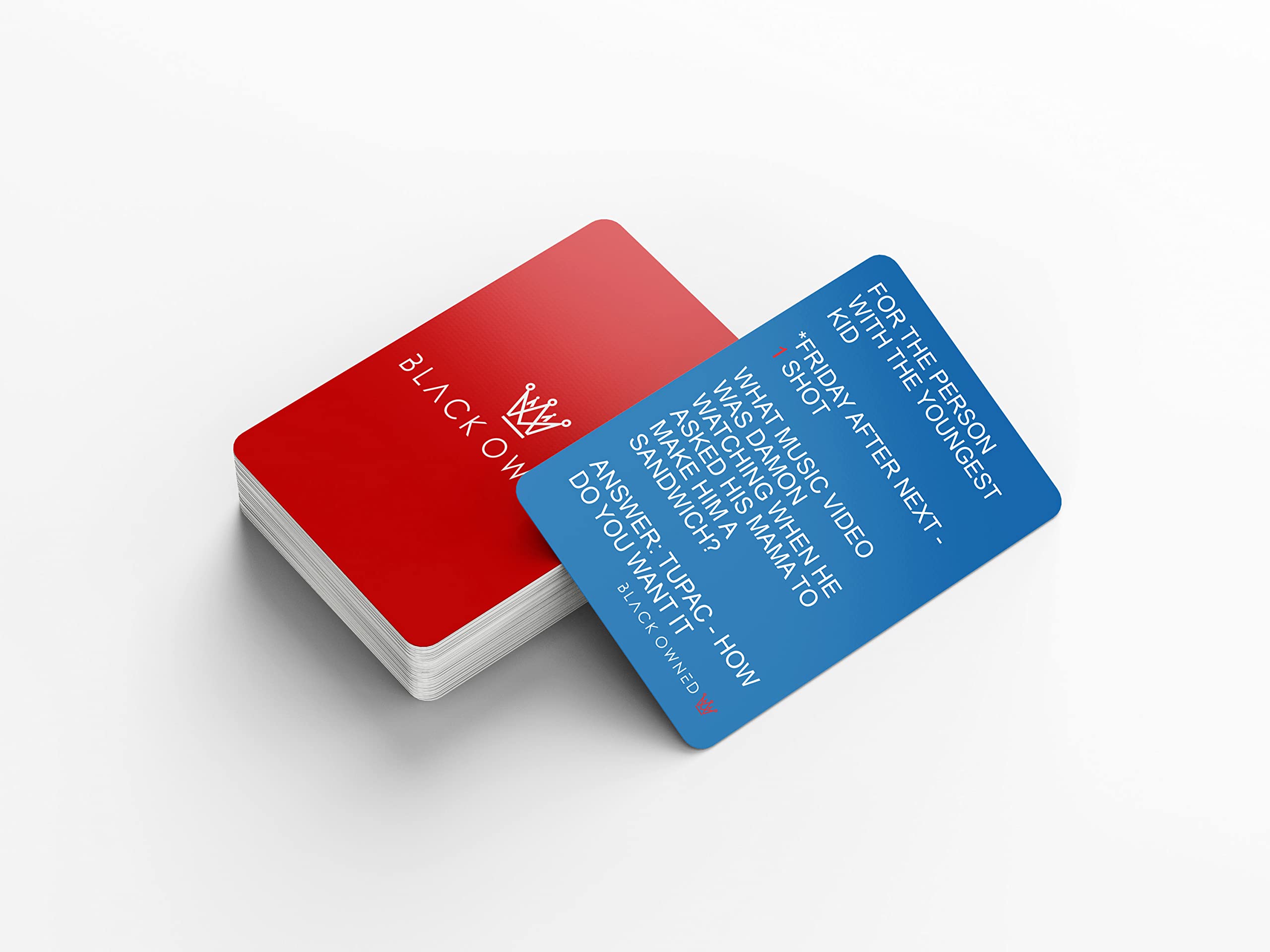 Black Owned - Party Drinking Black People Trivia Card Game - African American 90S & 2000S Movie Tv Trivia Games - Urban Party Ni