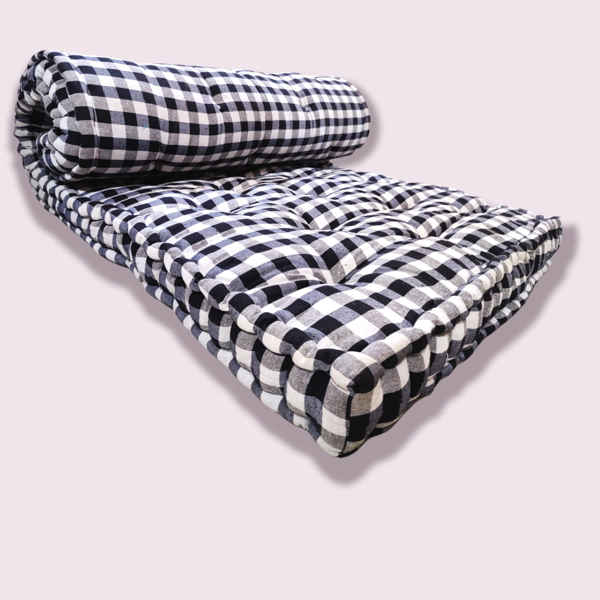 Deevine Craft Soft Thick 5Inch Cotton Box Mattress | Gadda Medium Firm Soft Cotton Mattress | Cotton Box Rectangle Type Single 