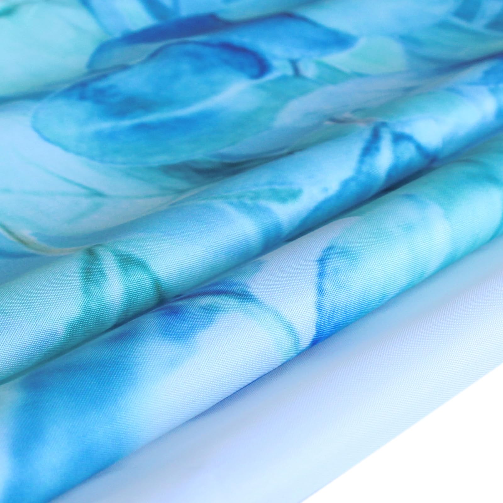 Niidder Blue Leaf Shower Curtain, Kingfisher Shower Curtain -72 ''W X 72'' L With 12 Hooks, Weighted Hem Shower Curtain, Waterpr