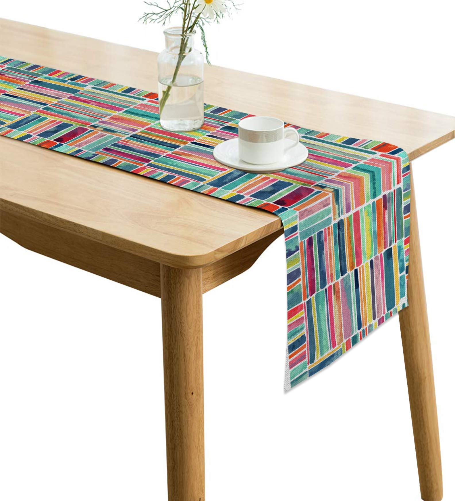 Amaze Attires Jute Table Runner Heat Resistant Dining Table Runner for 4 Seater 12 Inches  60 Inches AATR0071