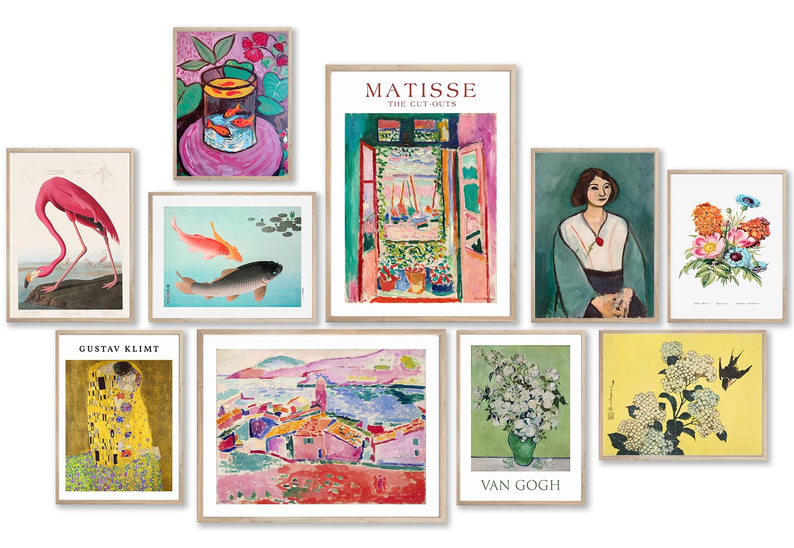 Colorful Eclectic Wall Decor Prints, Kbkbart 10 Pcs Eclectic Wall Art Maximalist Decor, Posters For Room Aesthetic, Funky Eclect