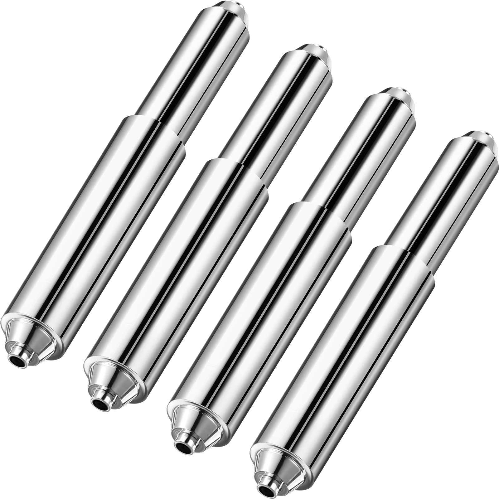 Shappy 4 Pieces Toilet Paper Holder Roller Replacement Plastic Spring Loaded, Paper Holder Insert (Silver)