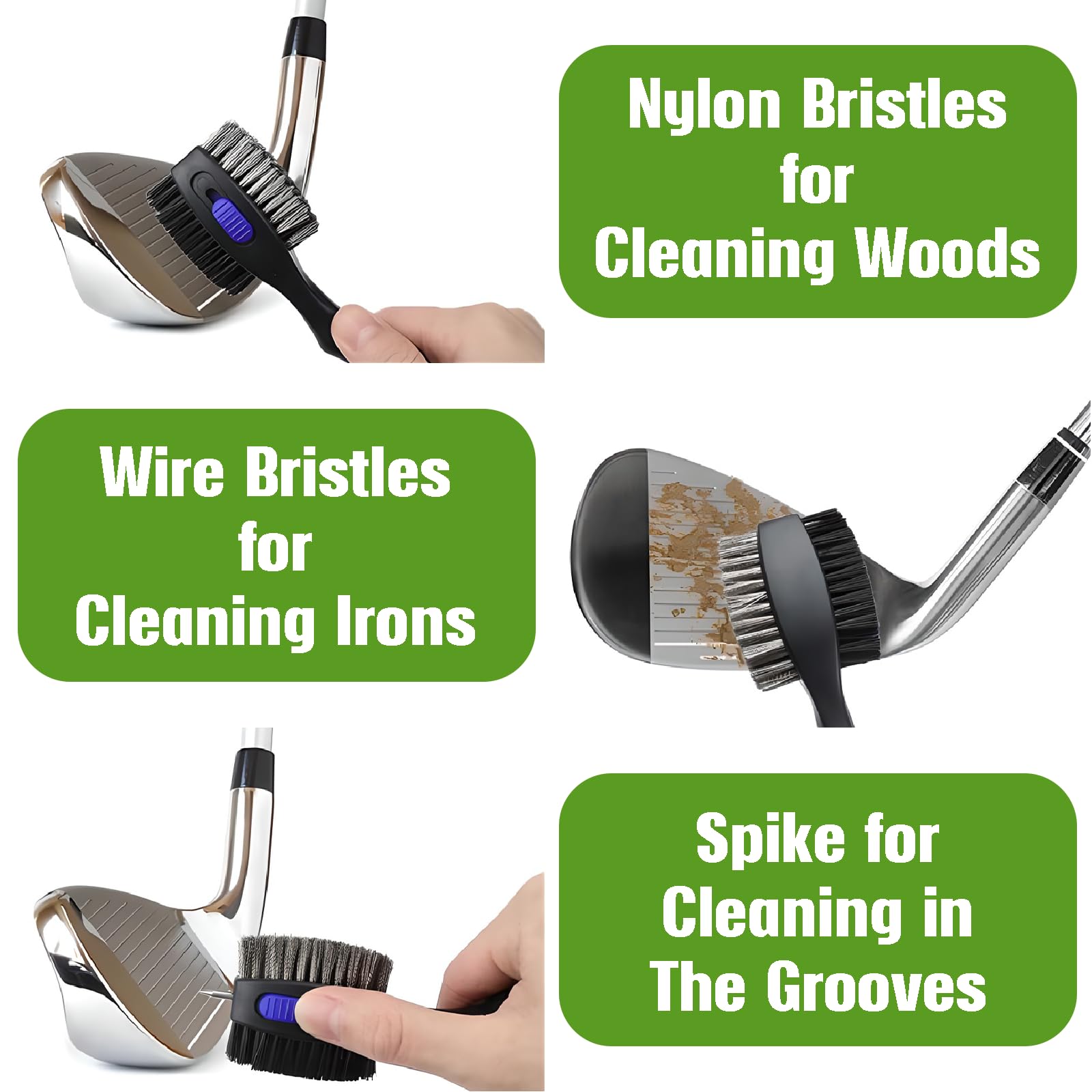 Womens Pink Golf Towel and Brush Set, Microfiber Waffle Golf Bag Towel with Clip, Cute Golf Cleaning Kit Funny Joke Logo Golf Ac