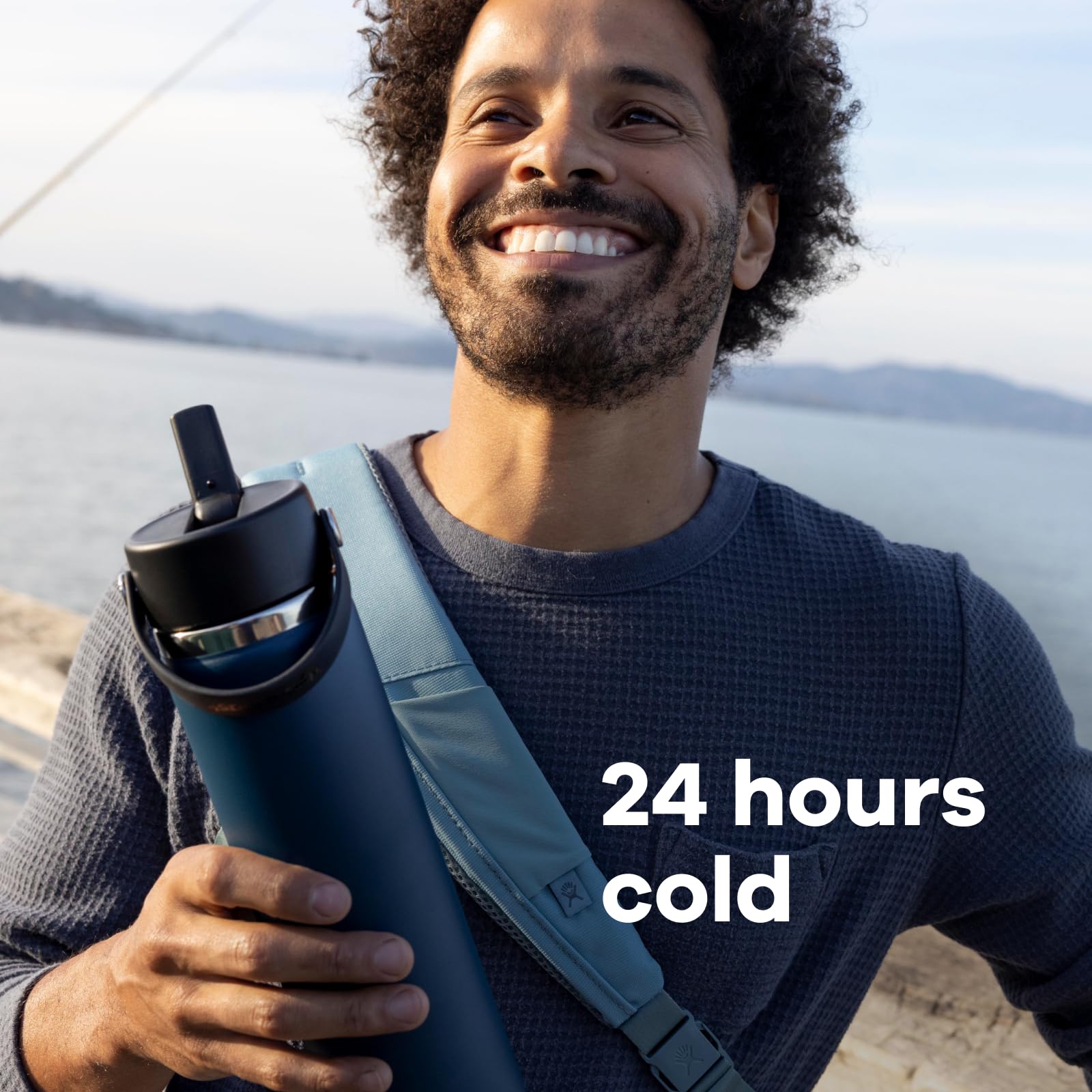 32 Oz Wide Mouth Flex Straw Cap Moonshadow