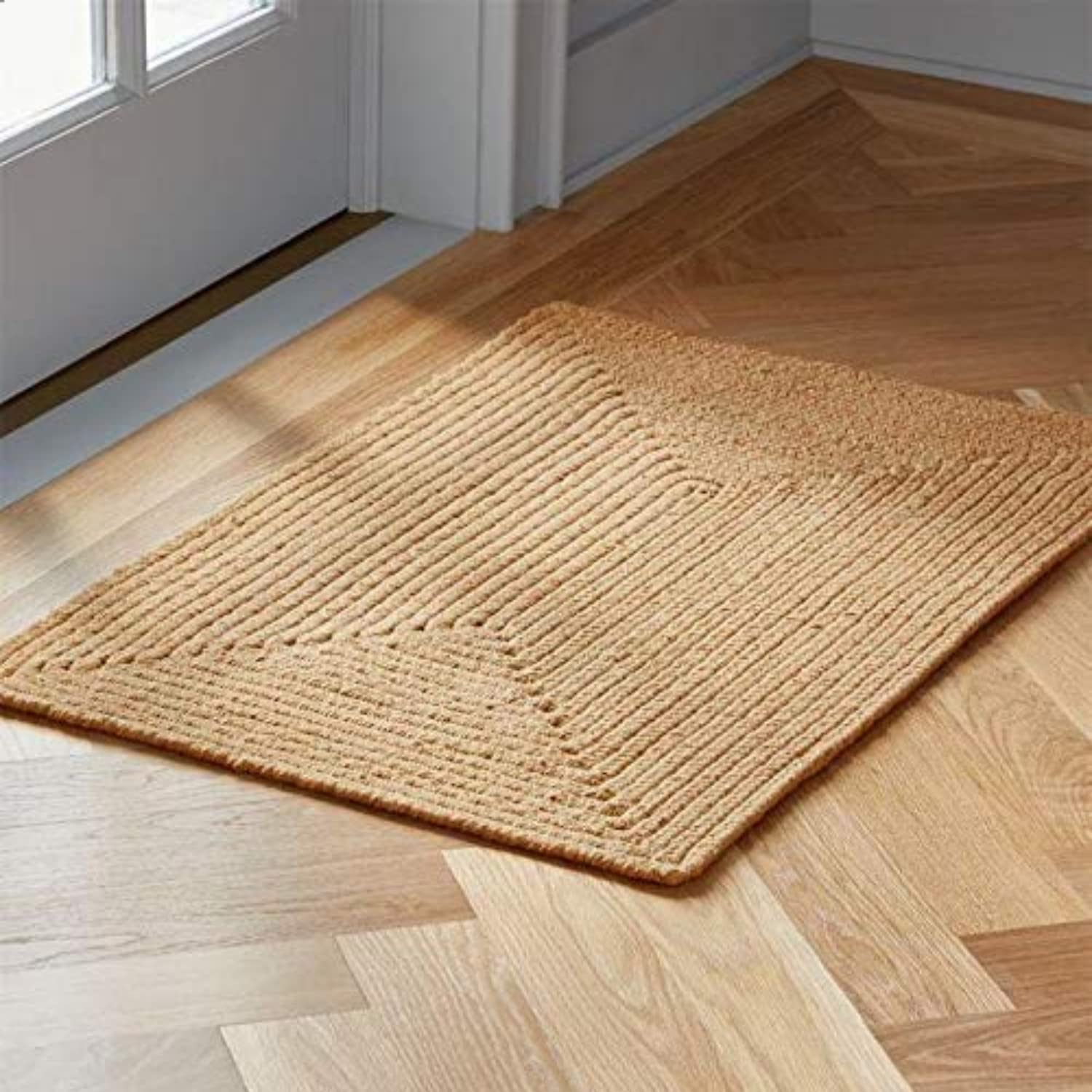 Homeable Hand-Made Jute Braided Round Area Rug Long Lasting Rug To Beautify The Home Carpet For Kitchen| Living Room| Floor| Off