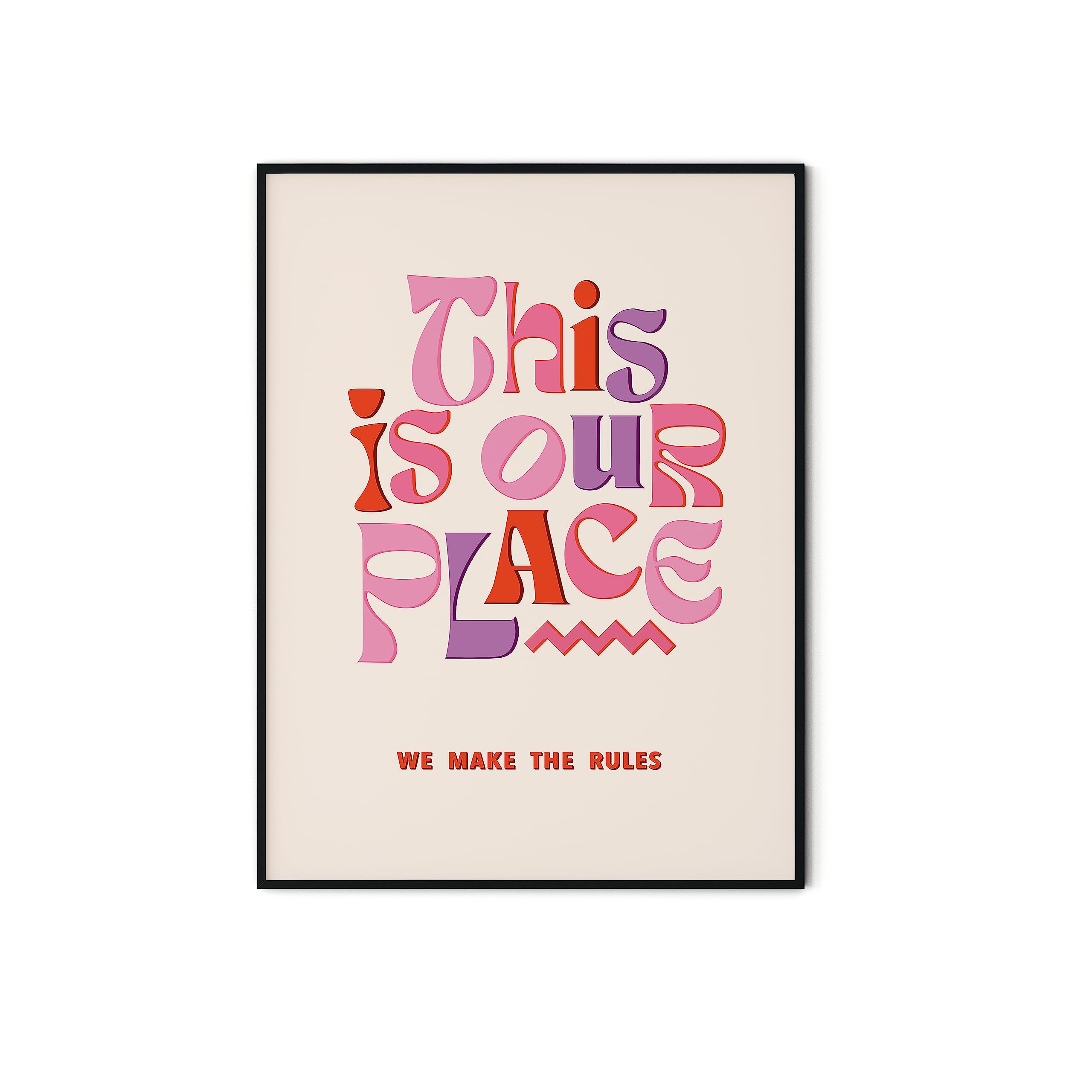 Twodays Taylor Room Decor Aesthetic, Lyrics Poster For Bedroom, This Is Our Place Prints, Music Art Wall Decor For Girls, Large