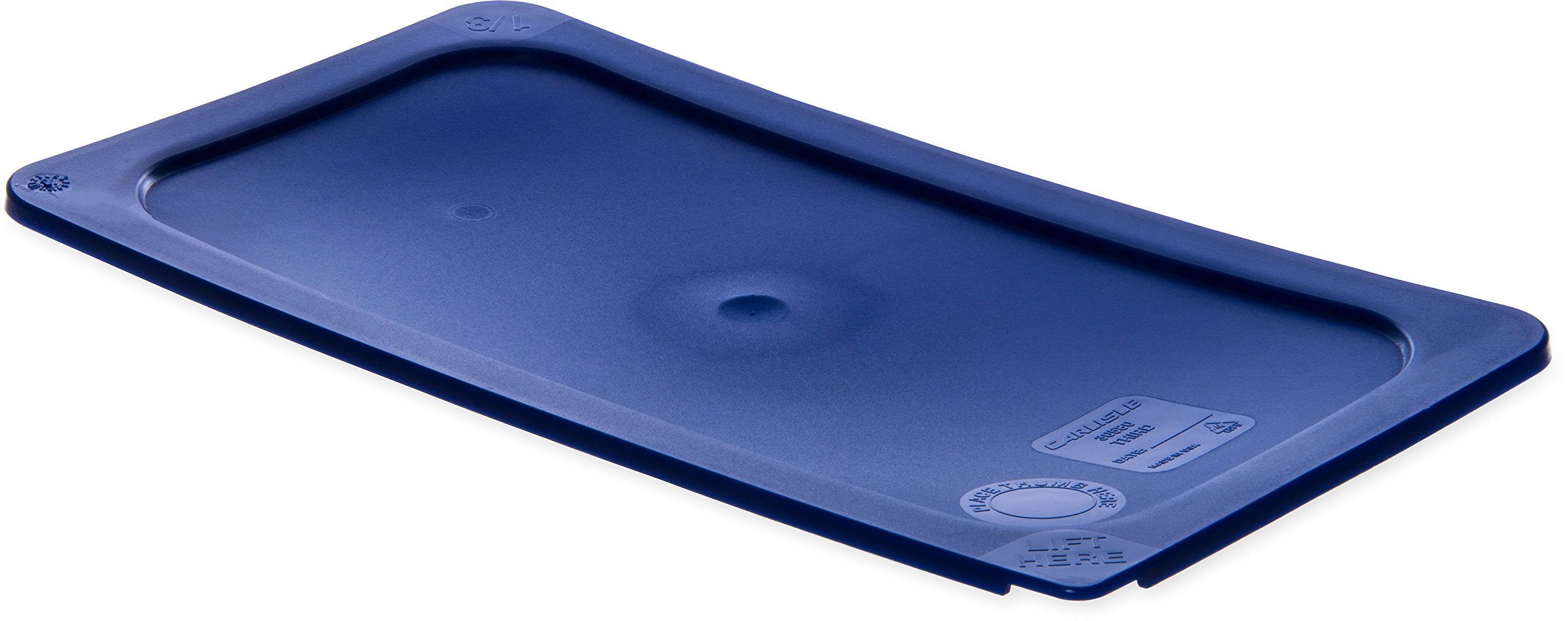 Carlisle Foodservice Products 3058060 Smart Lids Third Size Polyethylene Lid, Dark Blue, 1 Count (Pack Of 1)