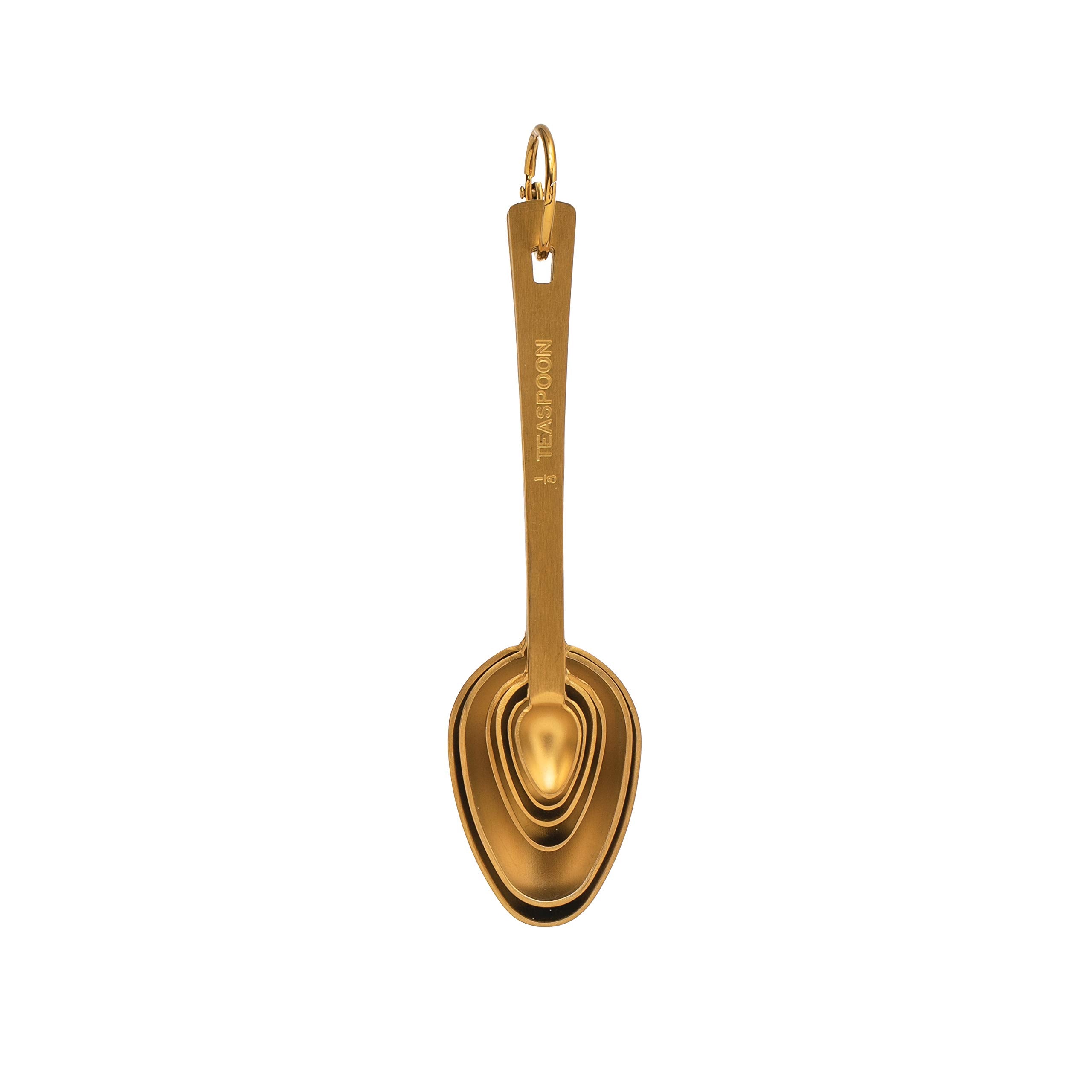 Bloomingville Gold Stainless Steel (Set Of 6) Measuring Spoons