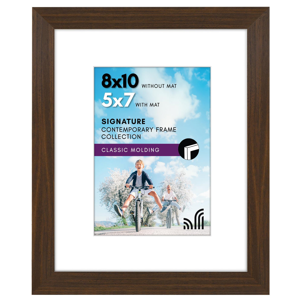 Americanflat 8x10 Picture Frame with Shatter-Resistant Glass - Use as ...