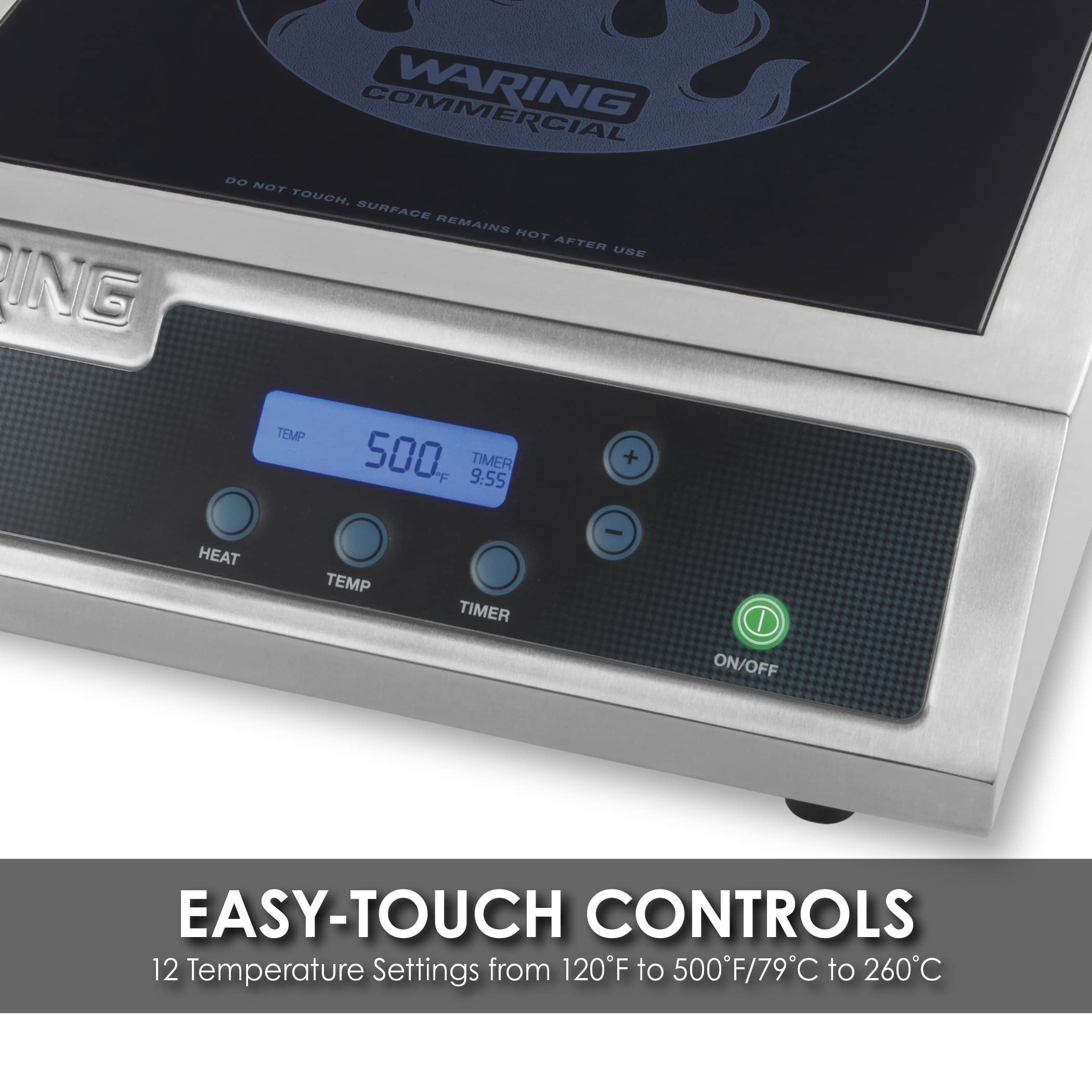 Waring Commercial Wih400 Hi-Power Induction Electric Countertop Range Burner