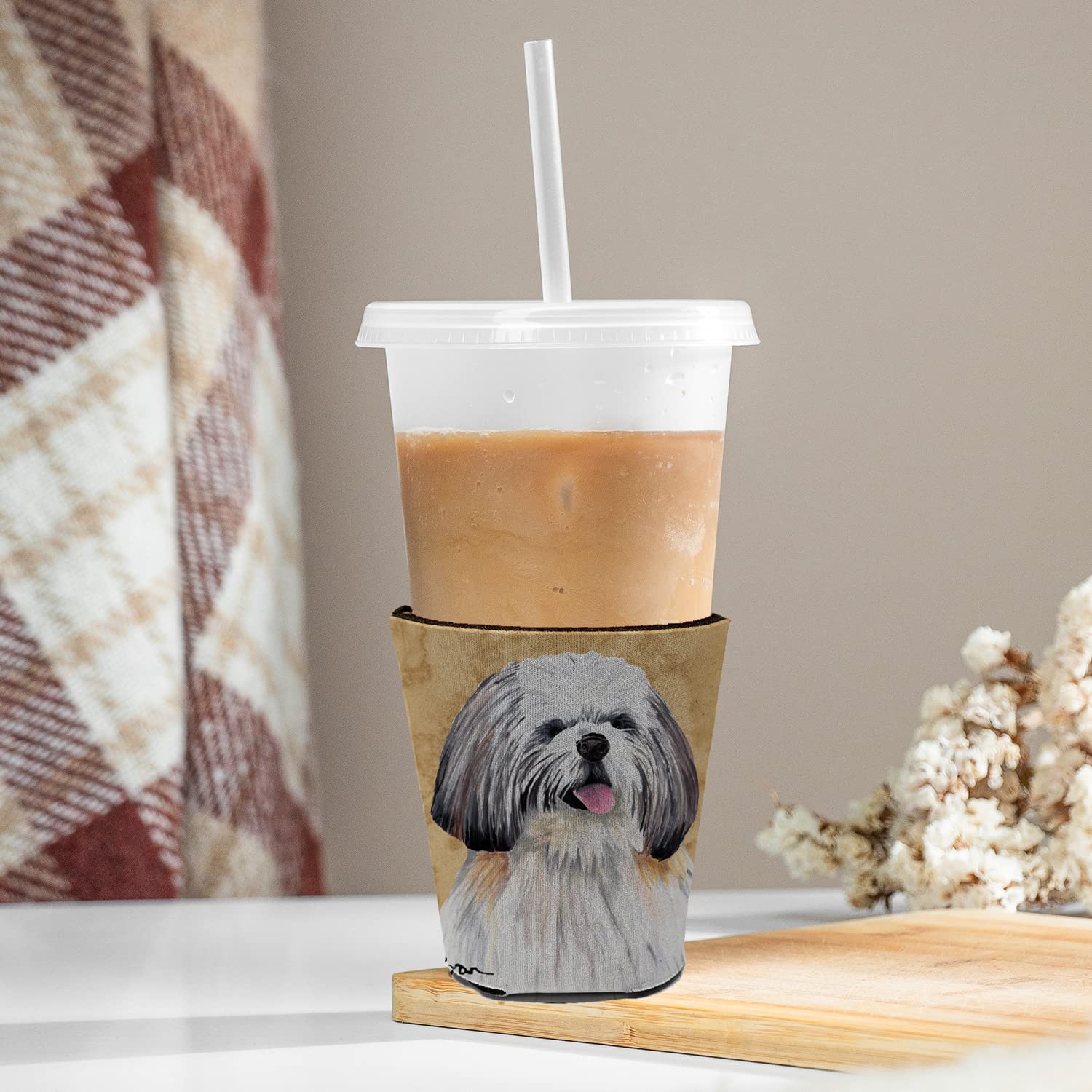 Shih Tzu Red Solo Cup Beverage Insulator Hugger